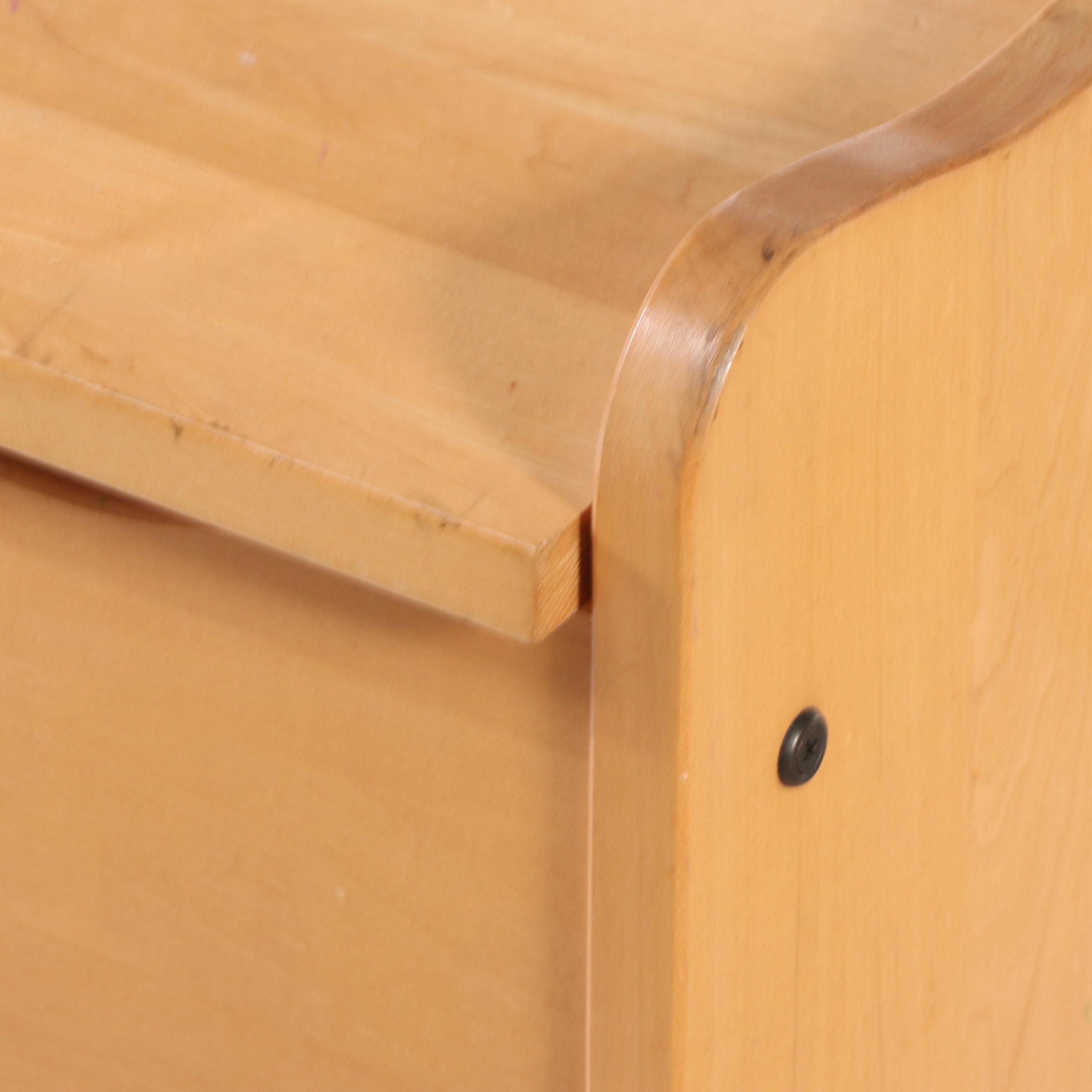 Maple Storage Chest and Bench Seat, Late 20th Century