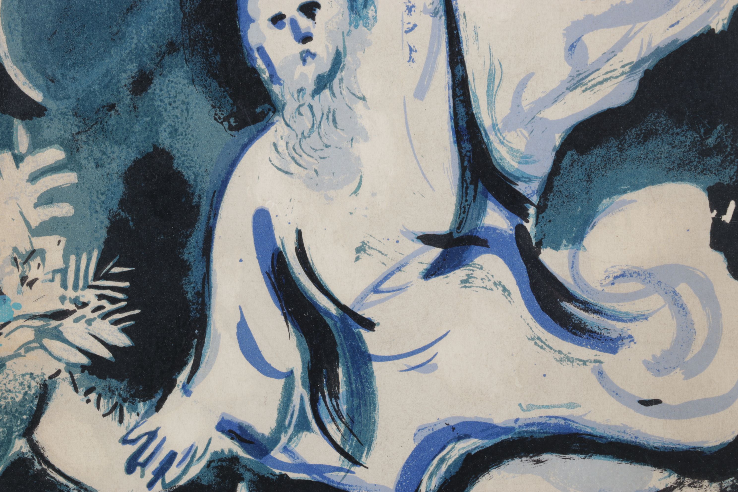 Marc Chagall Color Lithograph Front Cover of "Verve," 1960