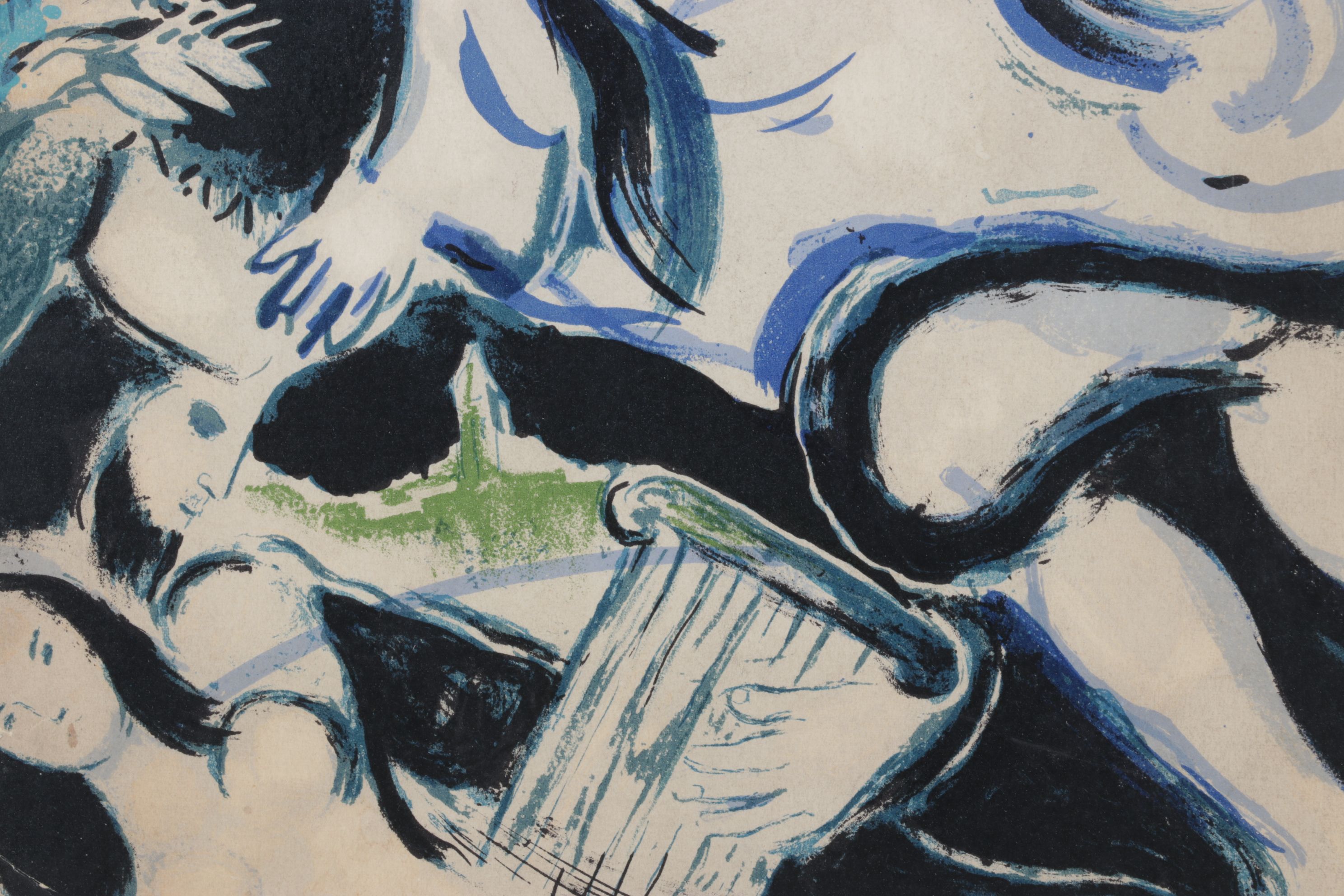 Marc Chagall Color Lithograph Front Cover of "Verve," 1960