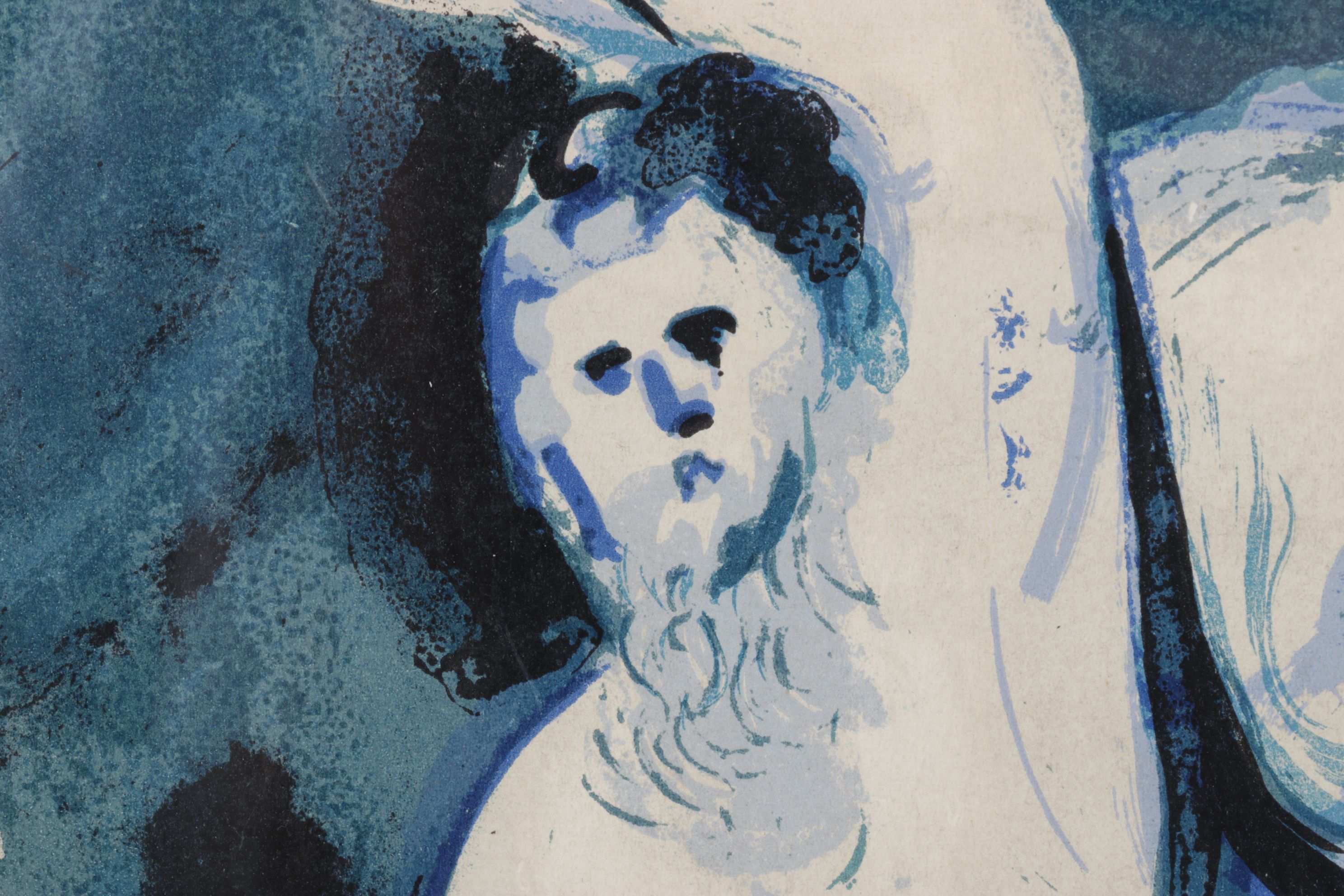 Marc Chagall Color Lithograph Front Cover of "Verve," 1960