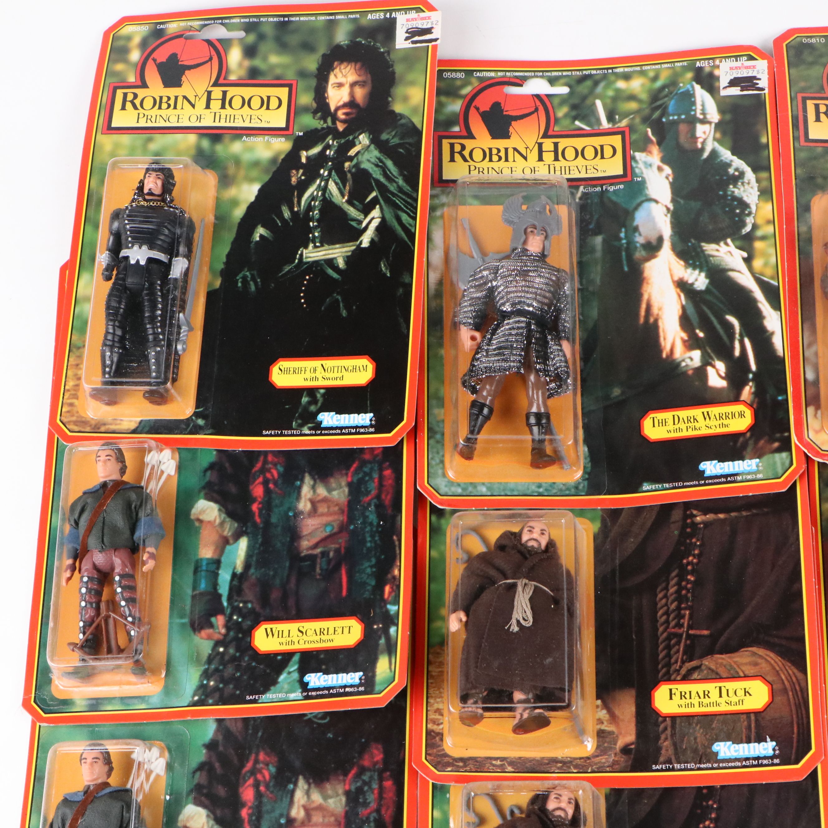 Kenner "Robin Hood Prince of Thieves" Action Figures with Original Packaging