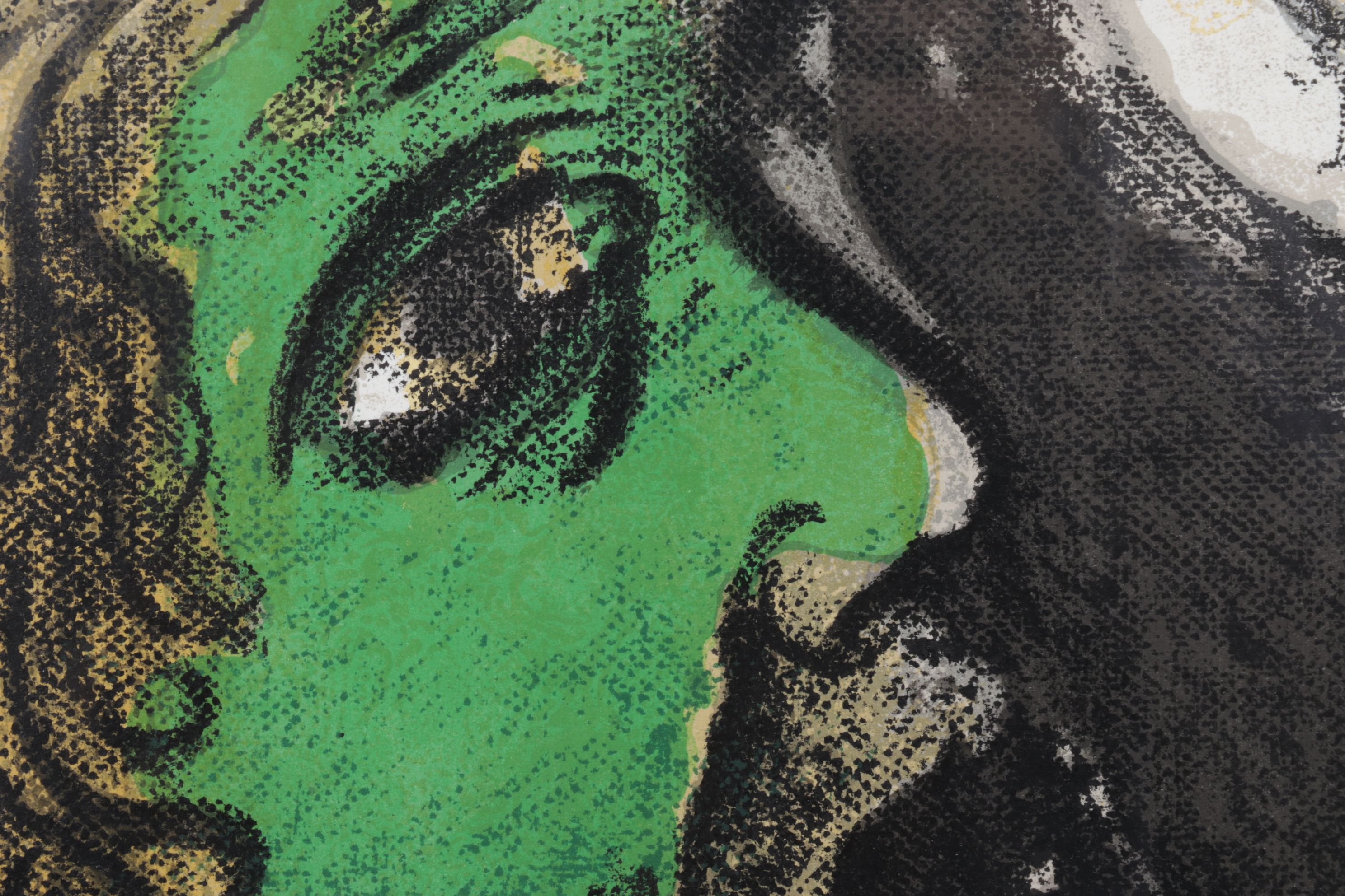 Marc Chagall Color Lithograph "Job en Prière" From "Verve," 1960