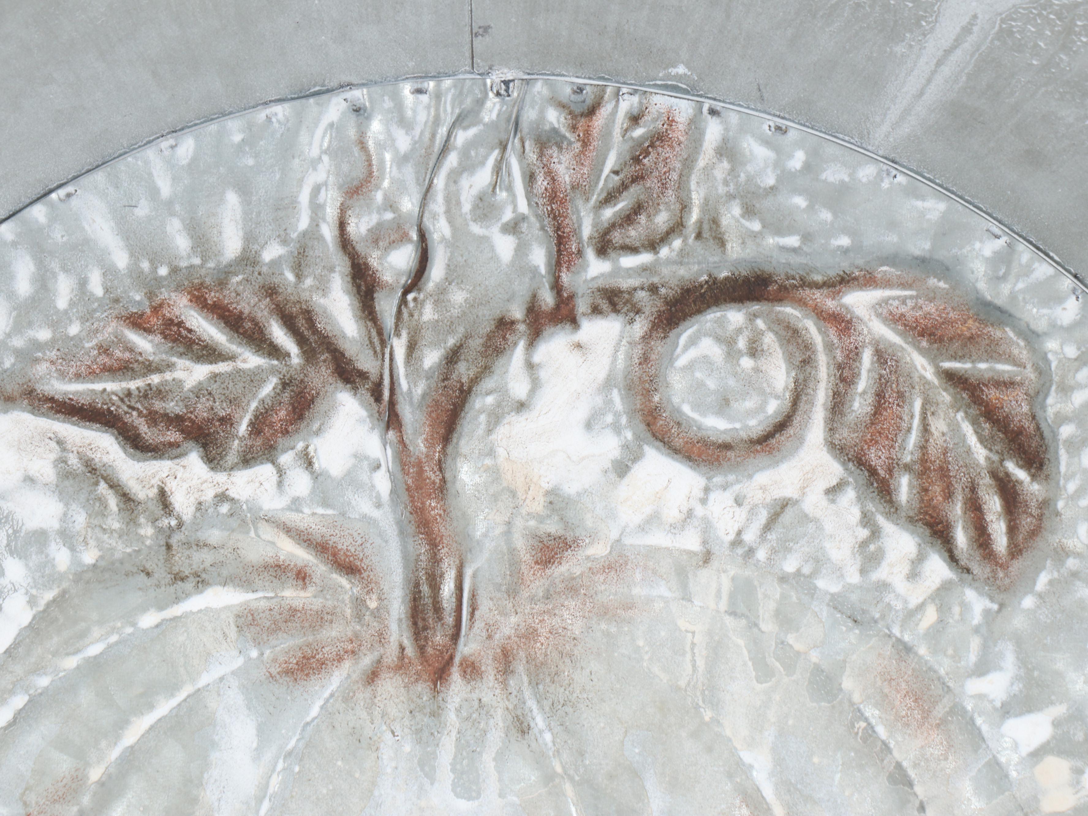 Embossed Metal Pumpkin Wall Plate