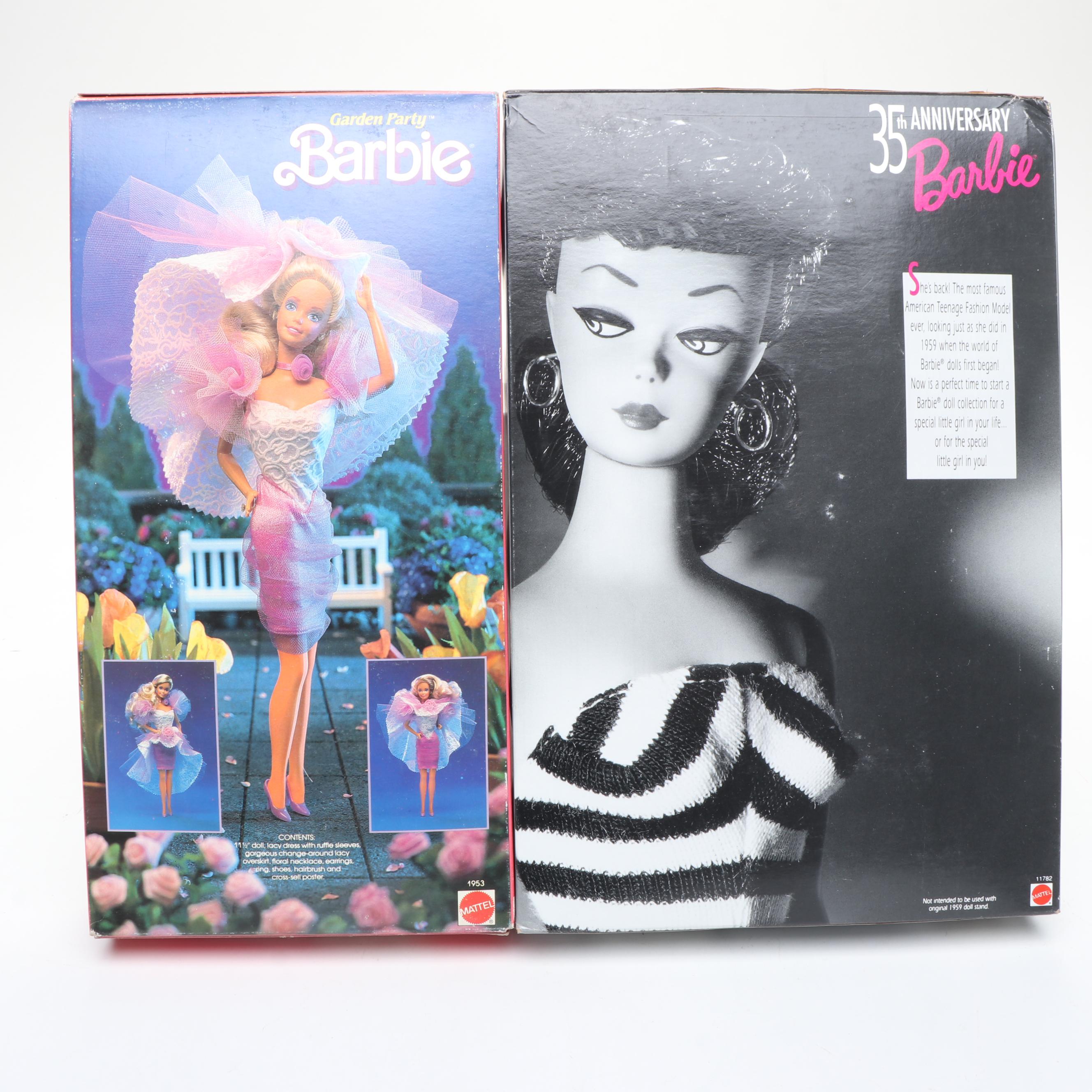 Mattel Barbie Dolls Featuring "Victorian Elegance" and "Sweet Valentine"