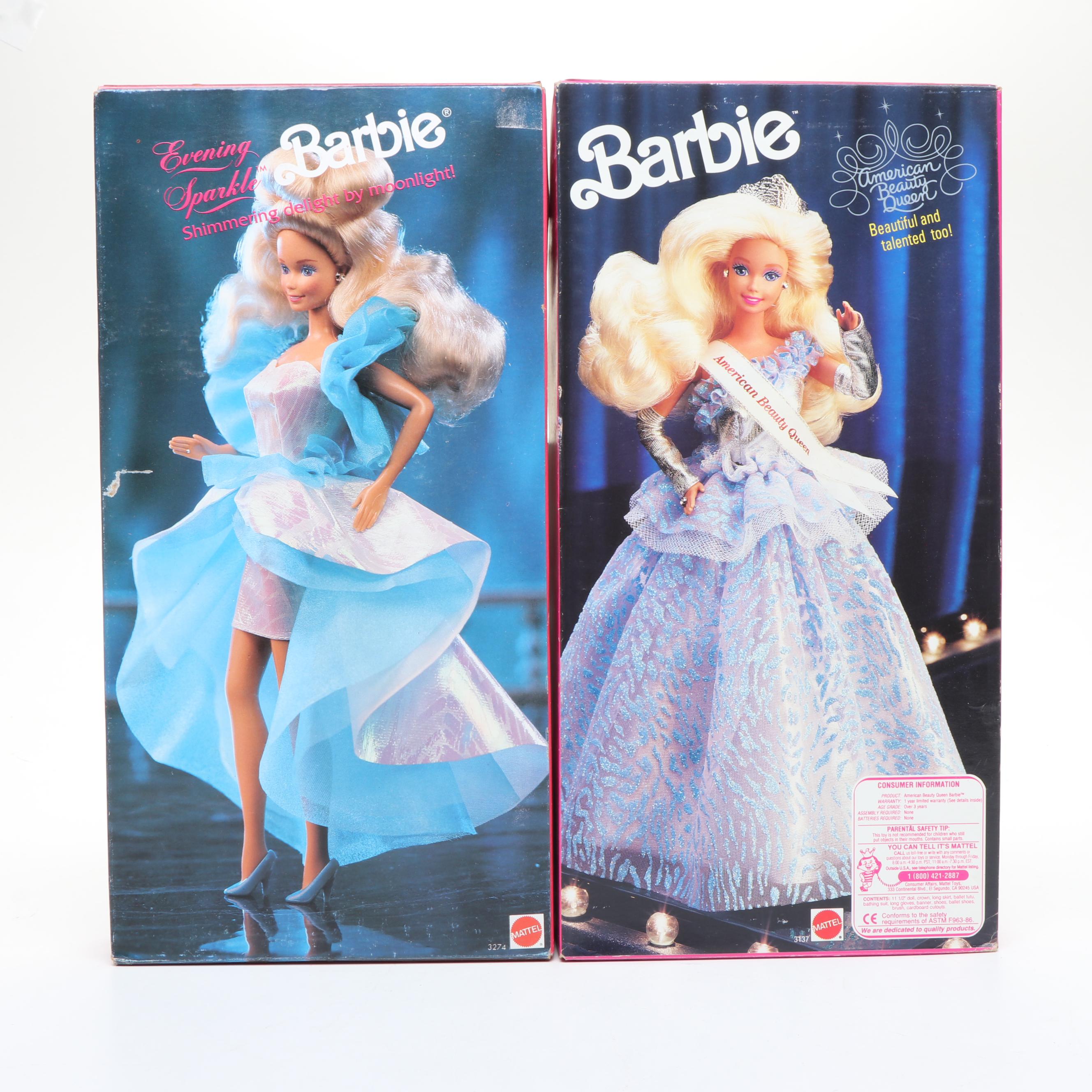 Mattel Barbie Dolls Featuring "Victorian Elegance" and "Sweet Valentine"