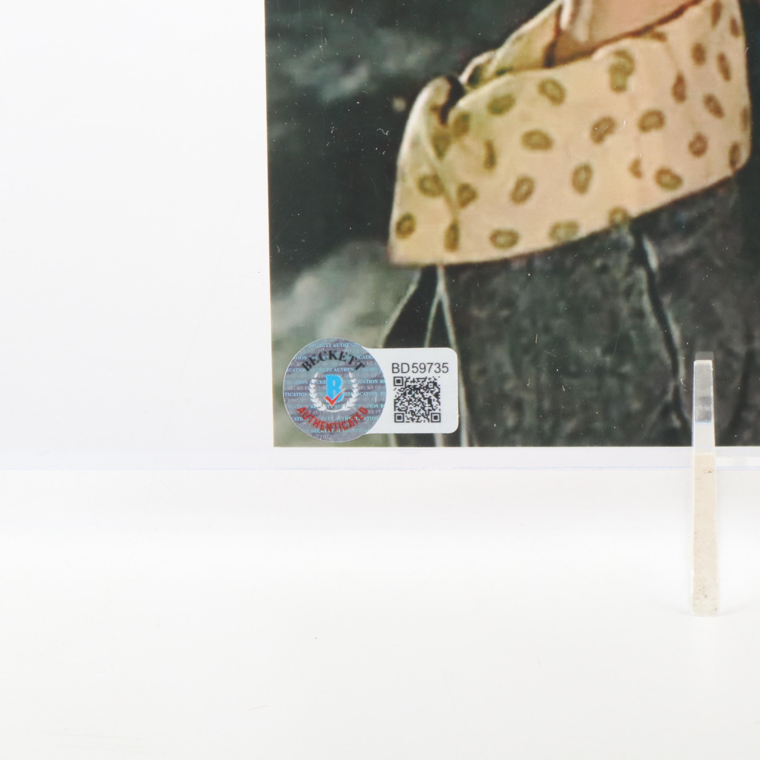 Michael J. Fox Signed "Back To The Future" Movie Print, Beckett