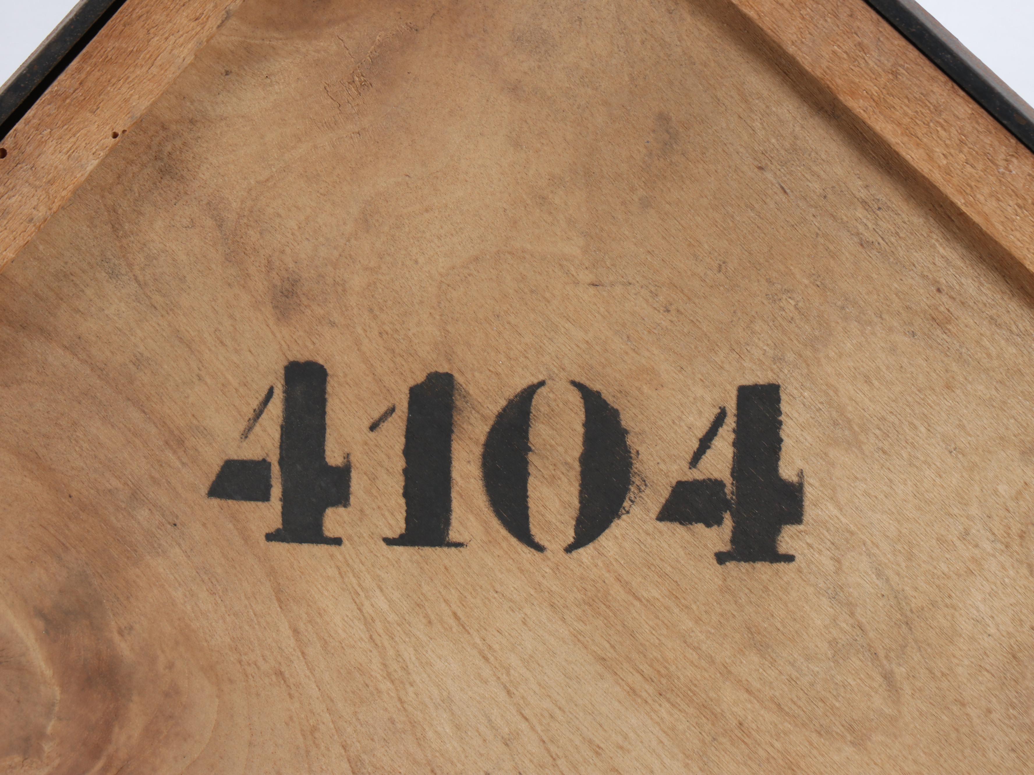 Wrought Metal Combination Wall Mirror and Hat Rack