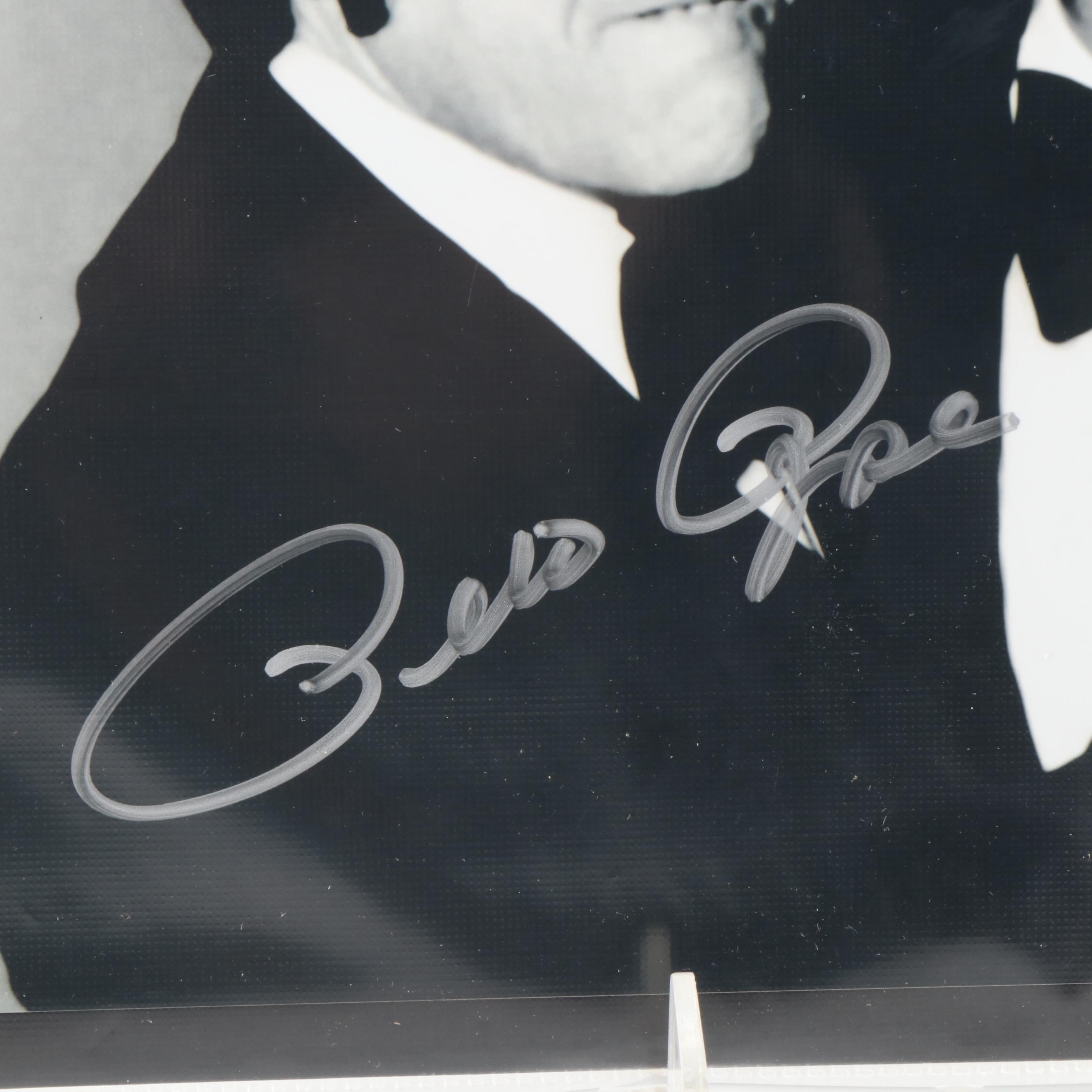 Pete Rose Signed B&W Photo Print
