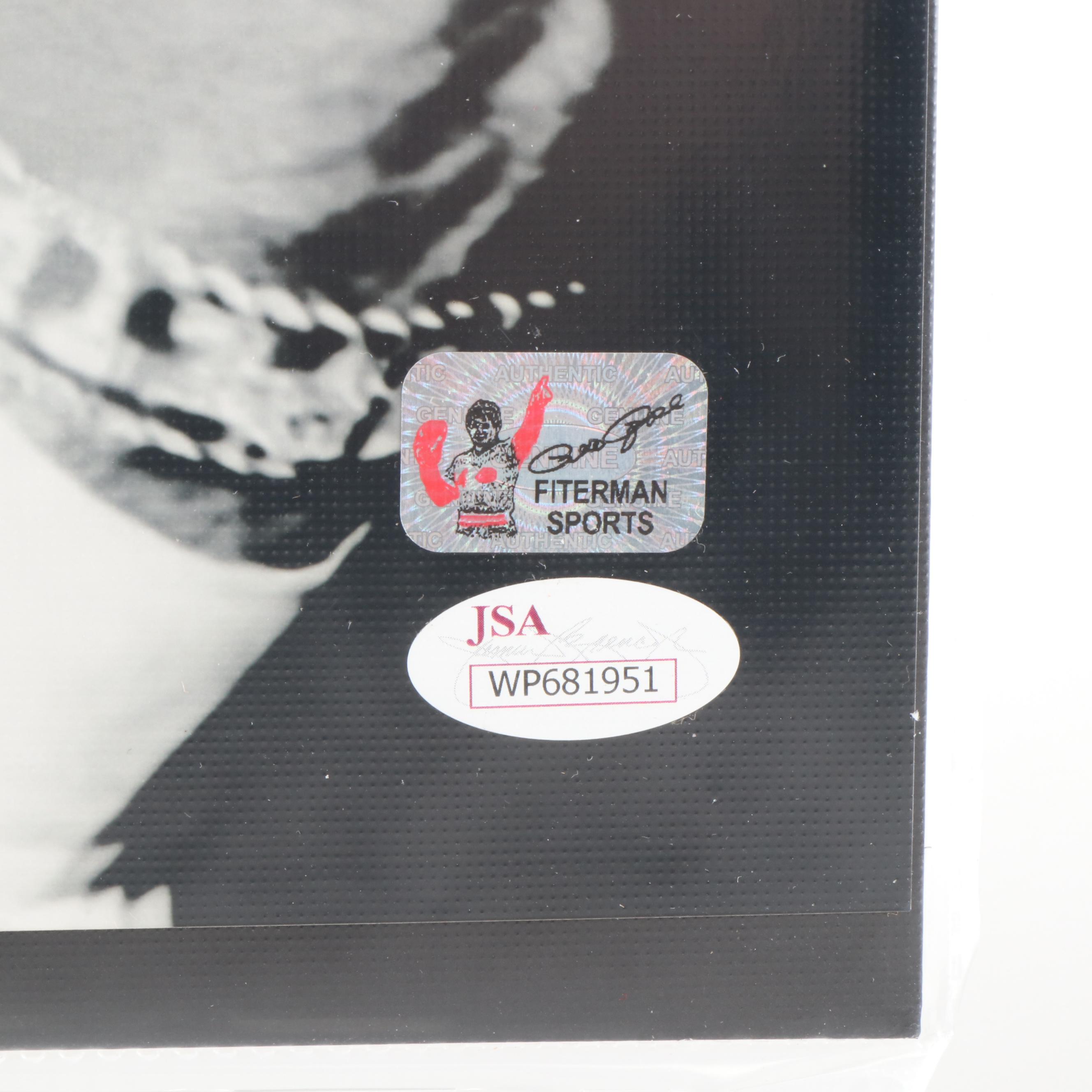 Pete Rose Signed B&W Photo Print