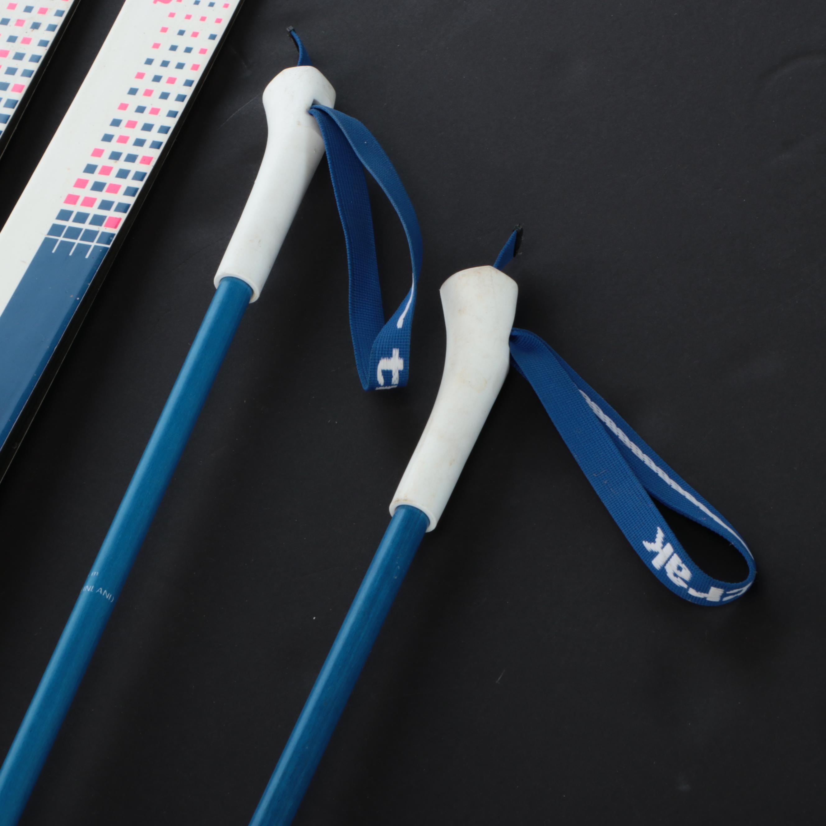 Track 100 Series and Karhu Nordic Cross-Country Skis with Ski Poles