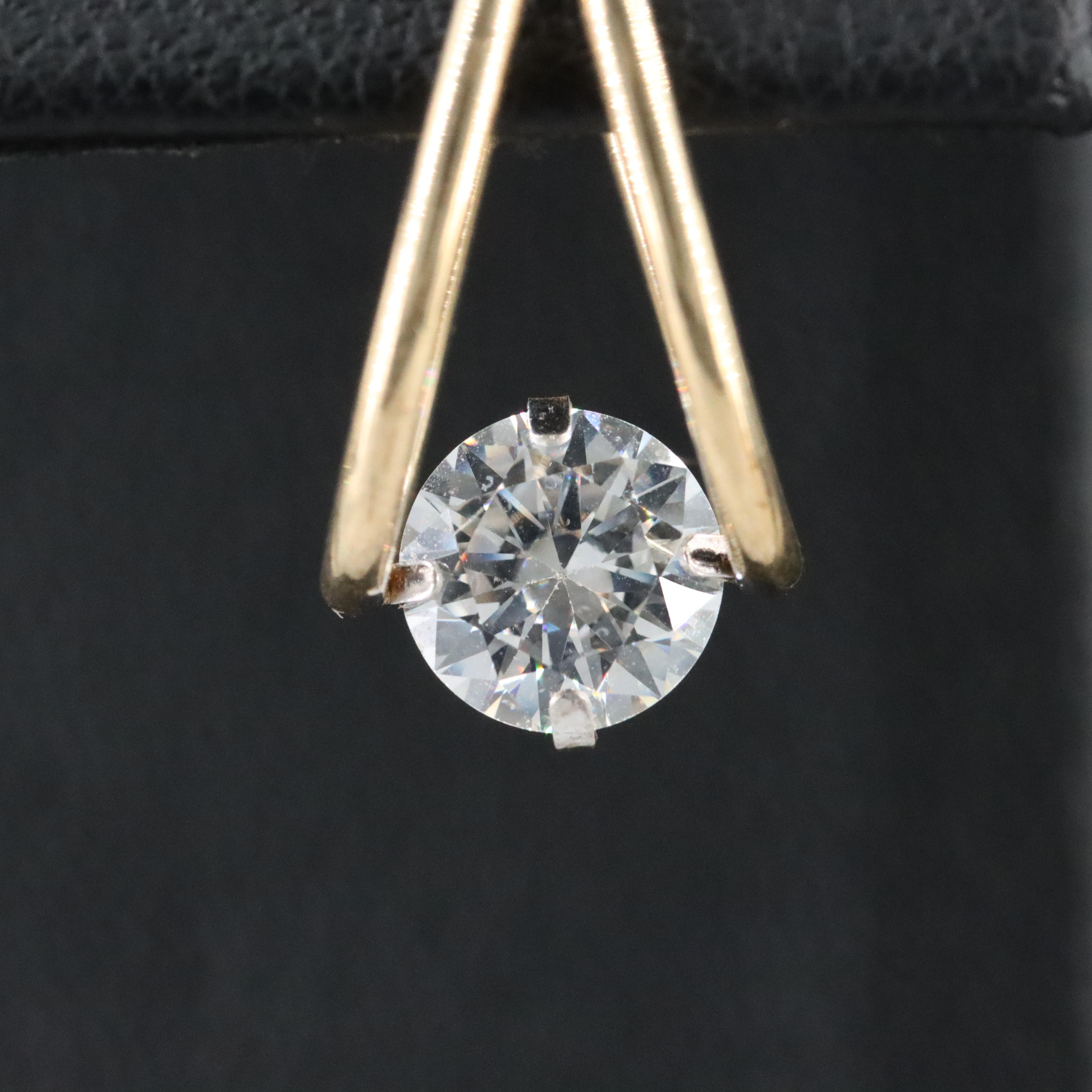 14K CZ Hoop Earrings