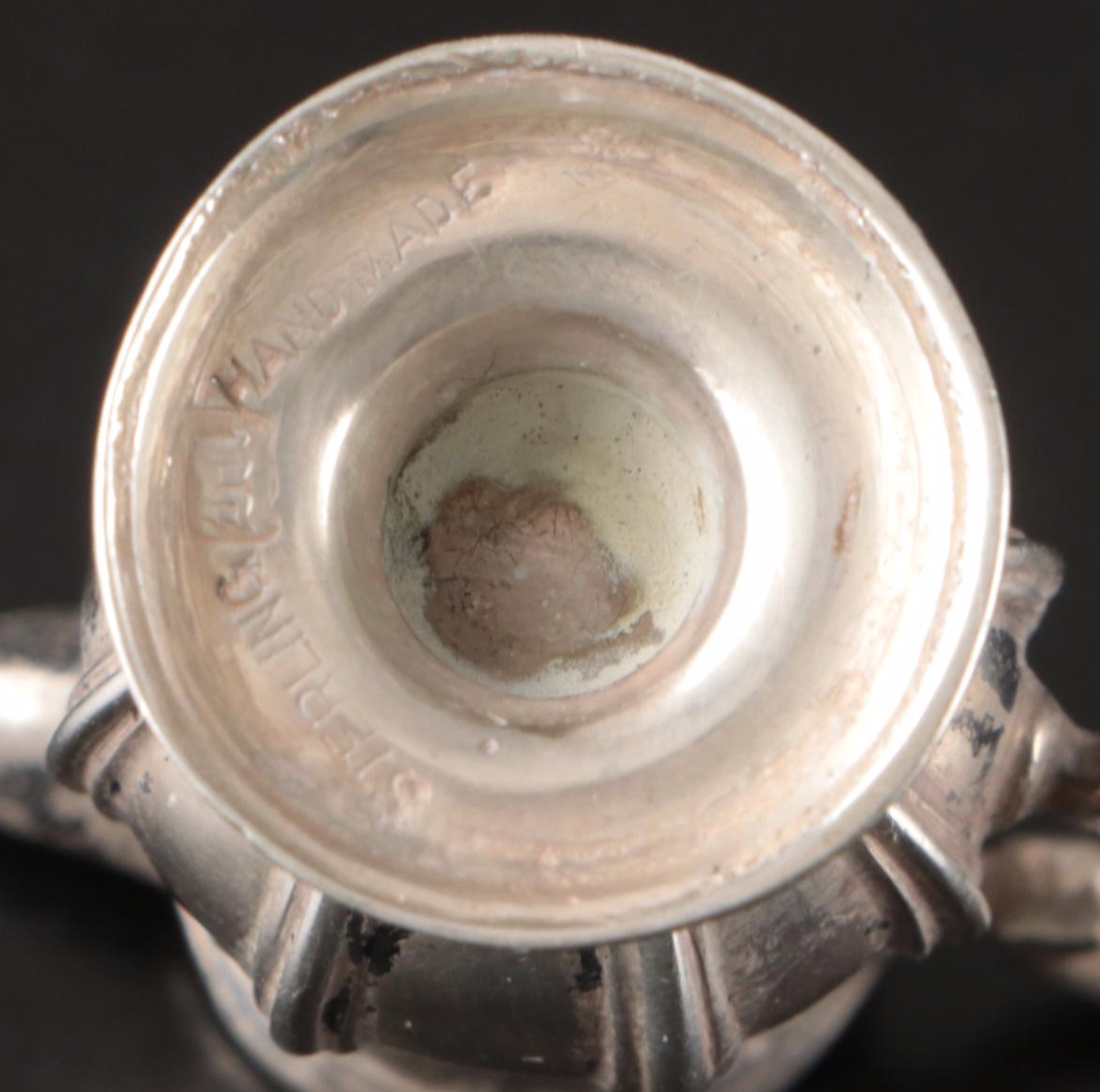 Miniature Sterling Silver Teapot and Other Serveware