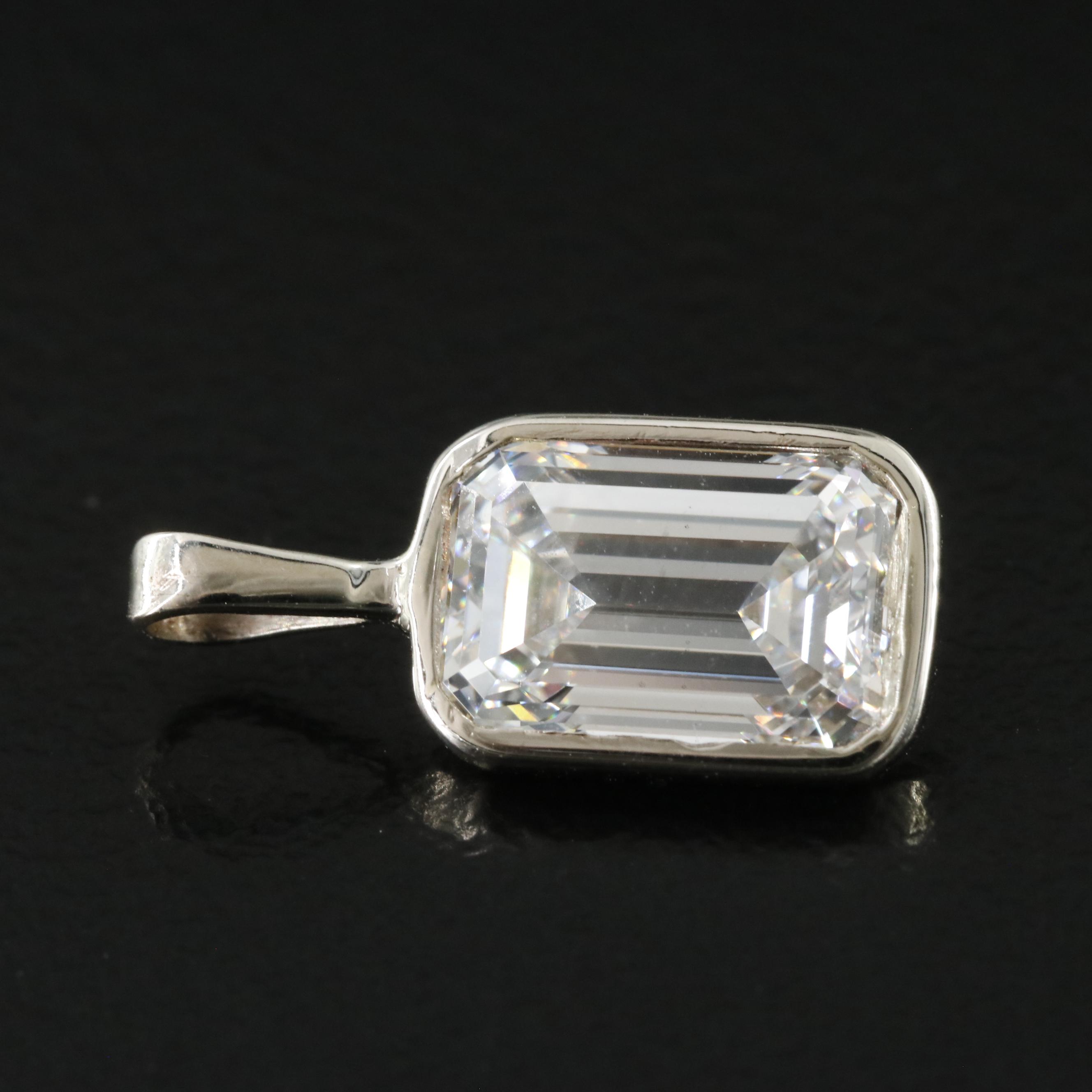 14K 2.03 CT Lab Grown Diamond Pendant with IGI Report