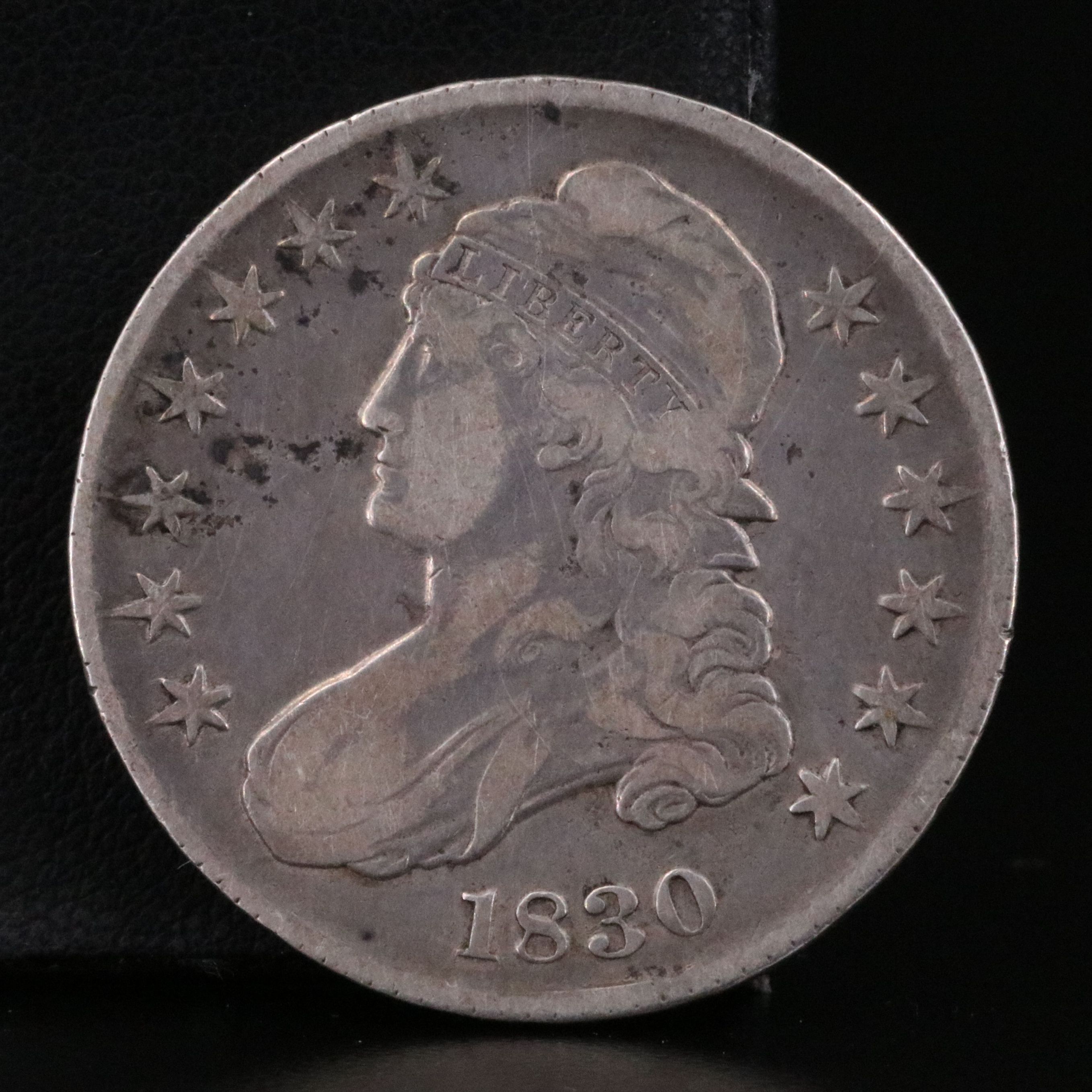 1830 Capped Bust Silver Half Dollar