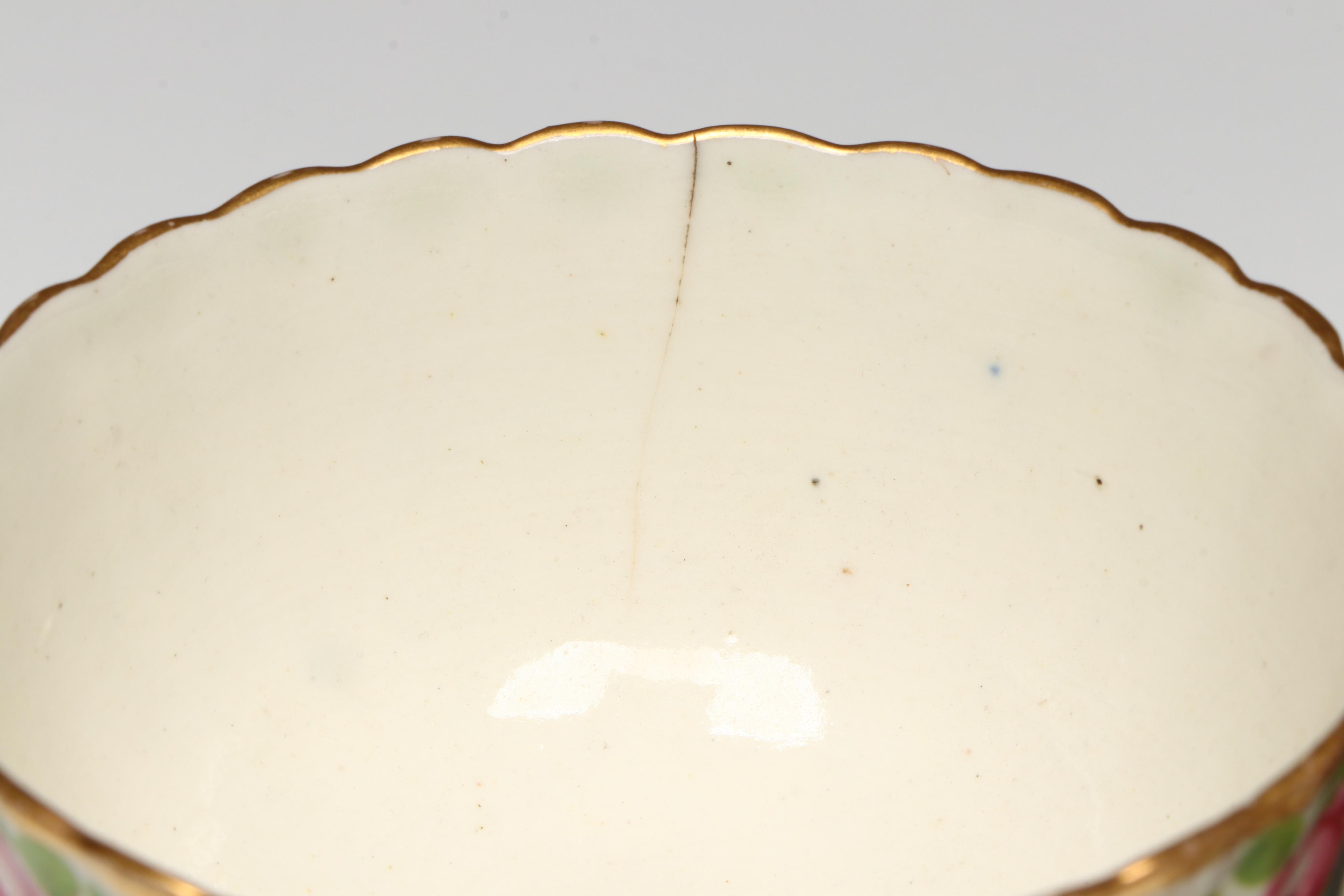 Tettau with Other English Georgian Porcelain Coffee Cups and Tea Bowl