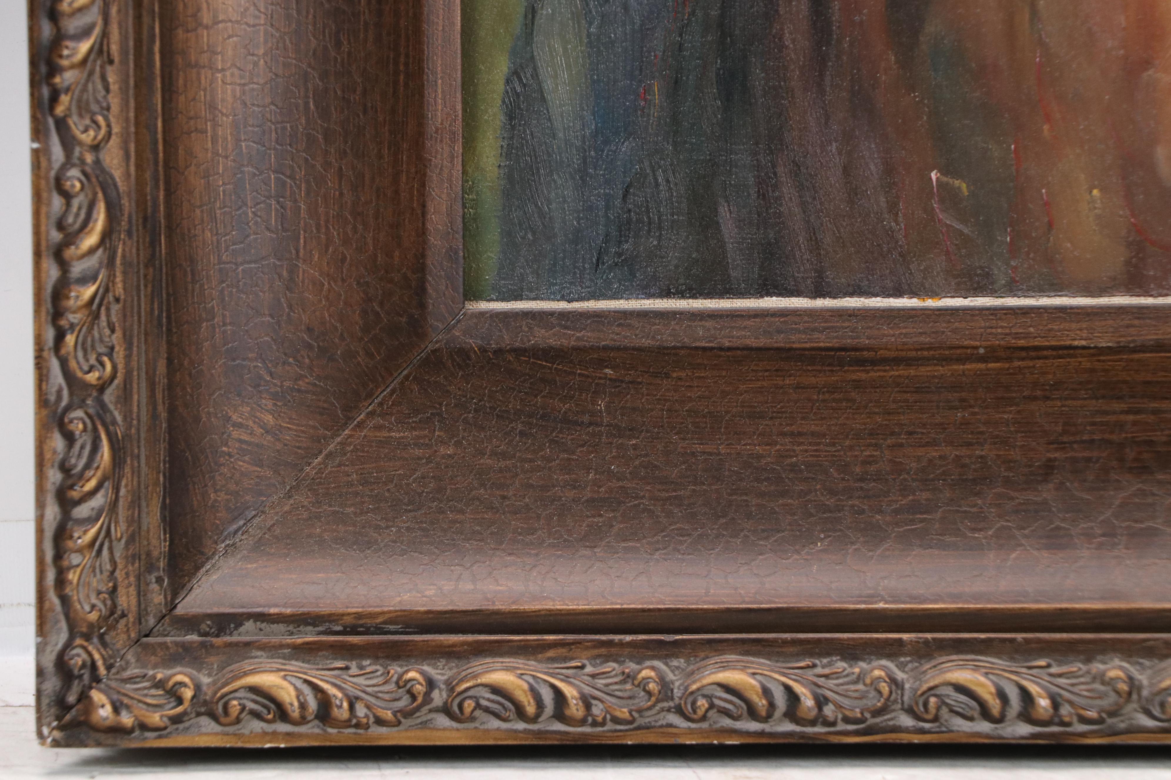 Portrait Oil Painting of Young Native American Boy, 2007