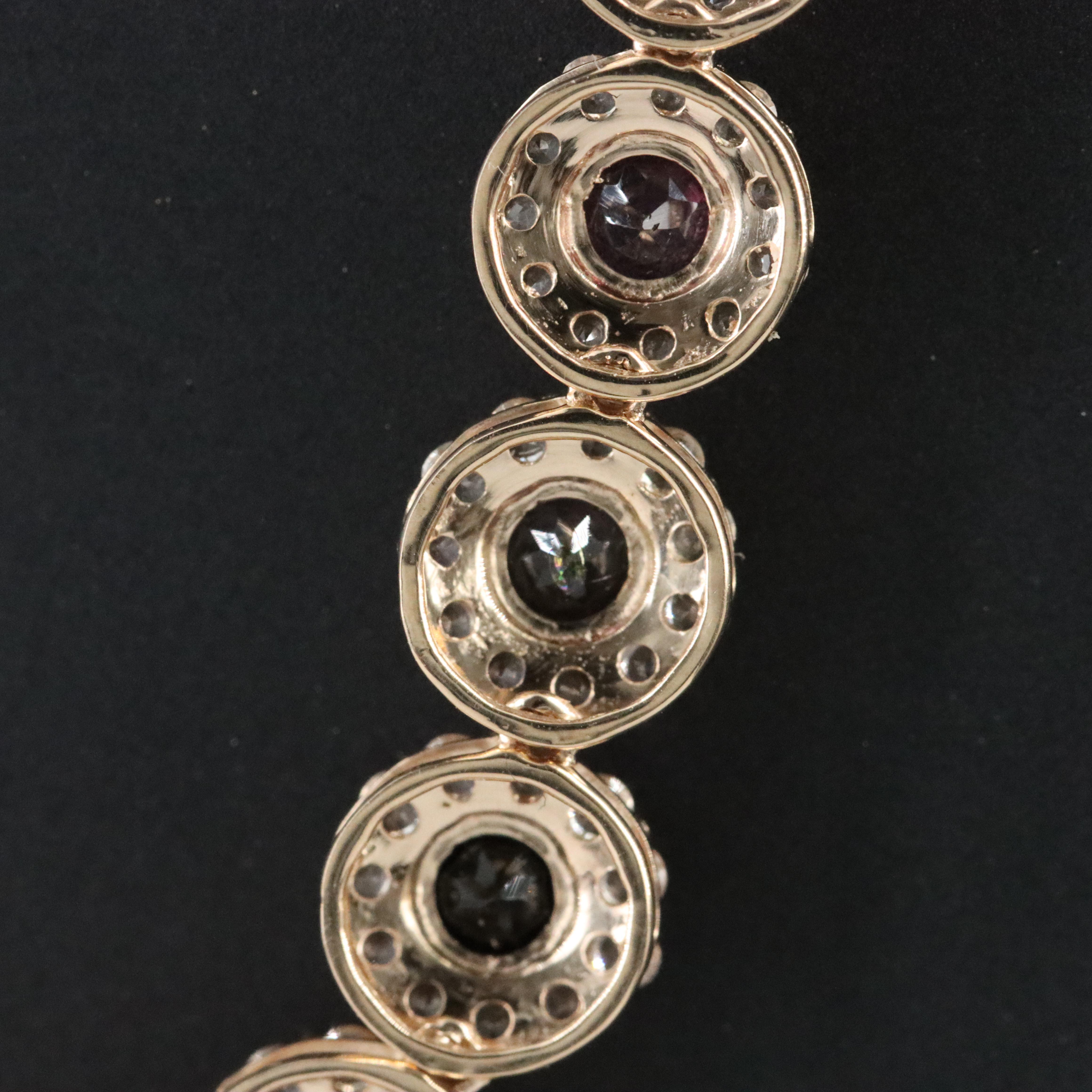 14K Tourmaline and White Topaz Necklace