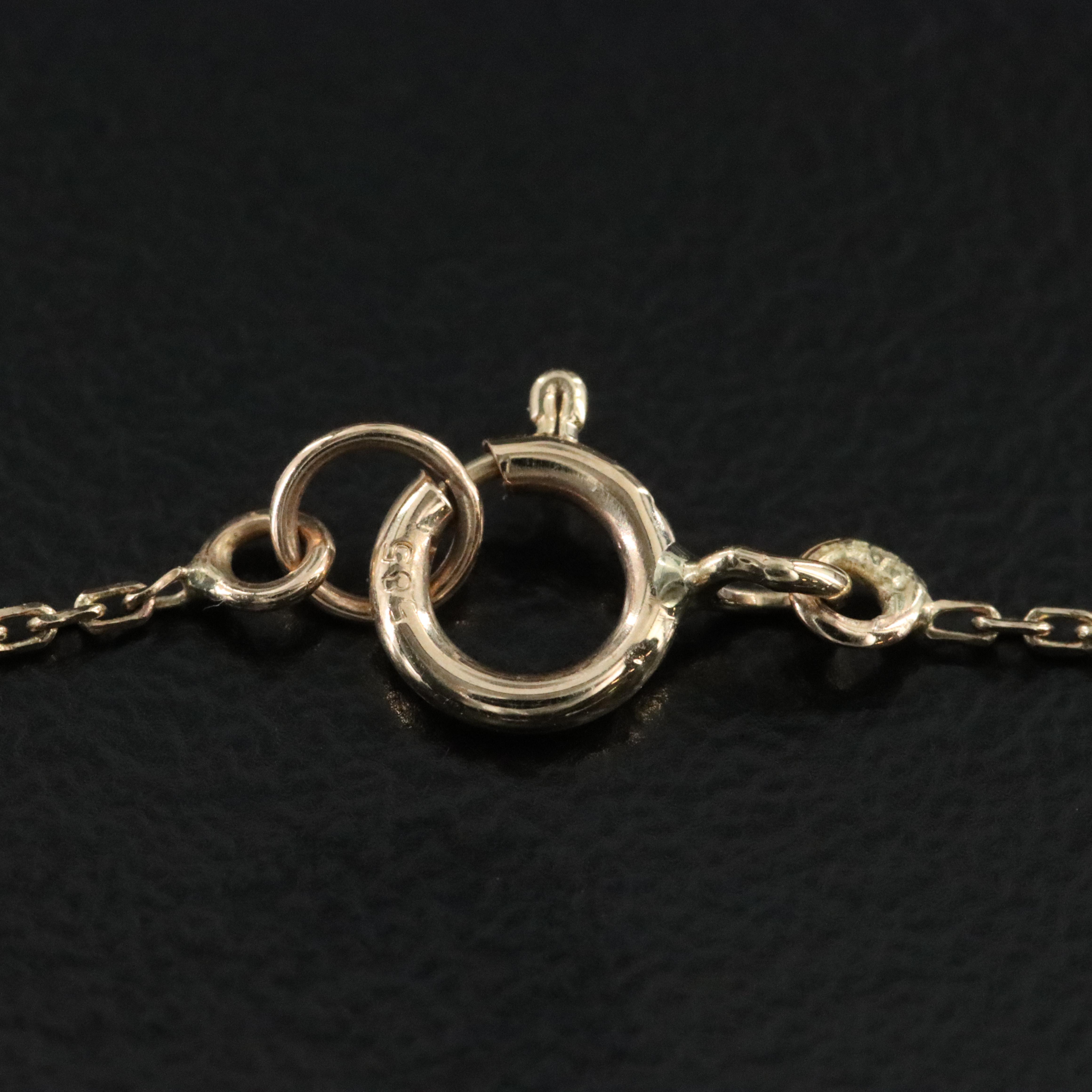 14K Tourmaline and White Topaz Necklace