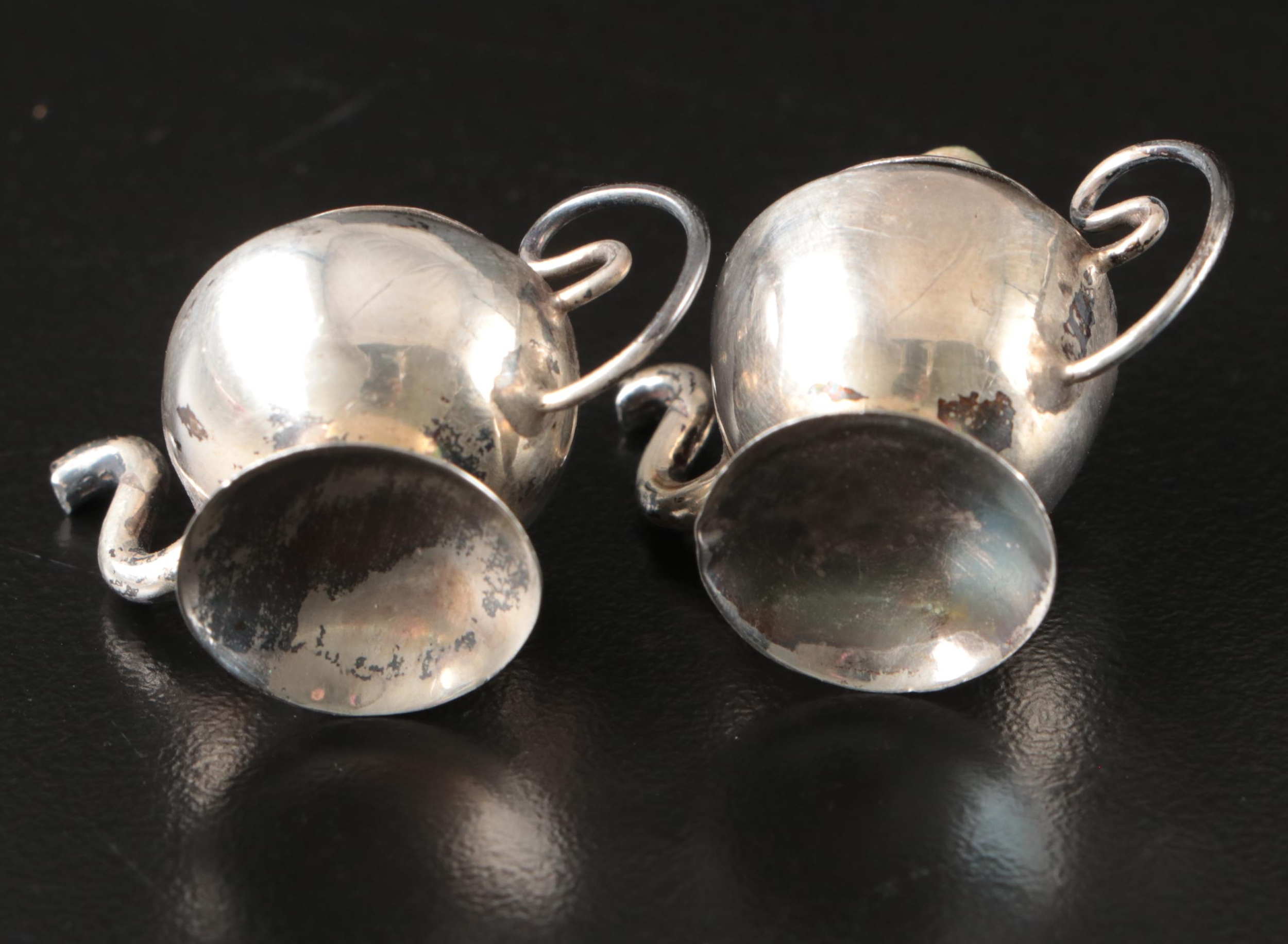 Miniature Mexican Sterling Silver Tea Service and Tray