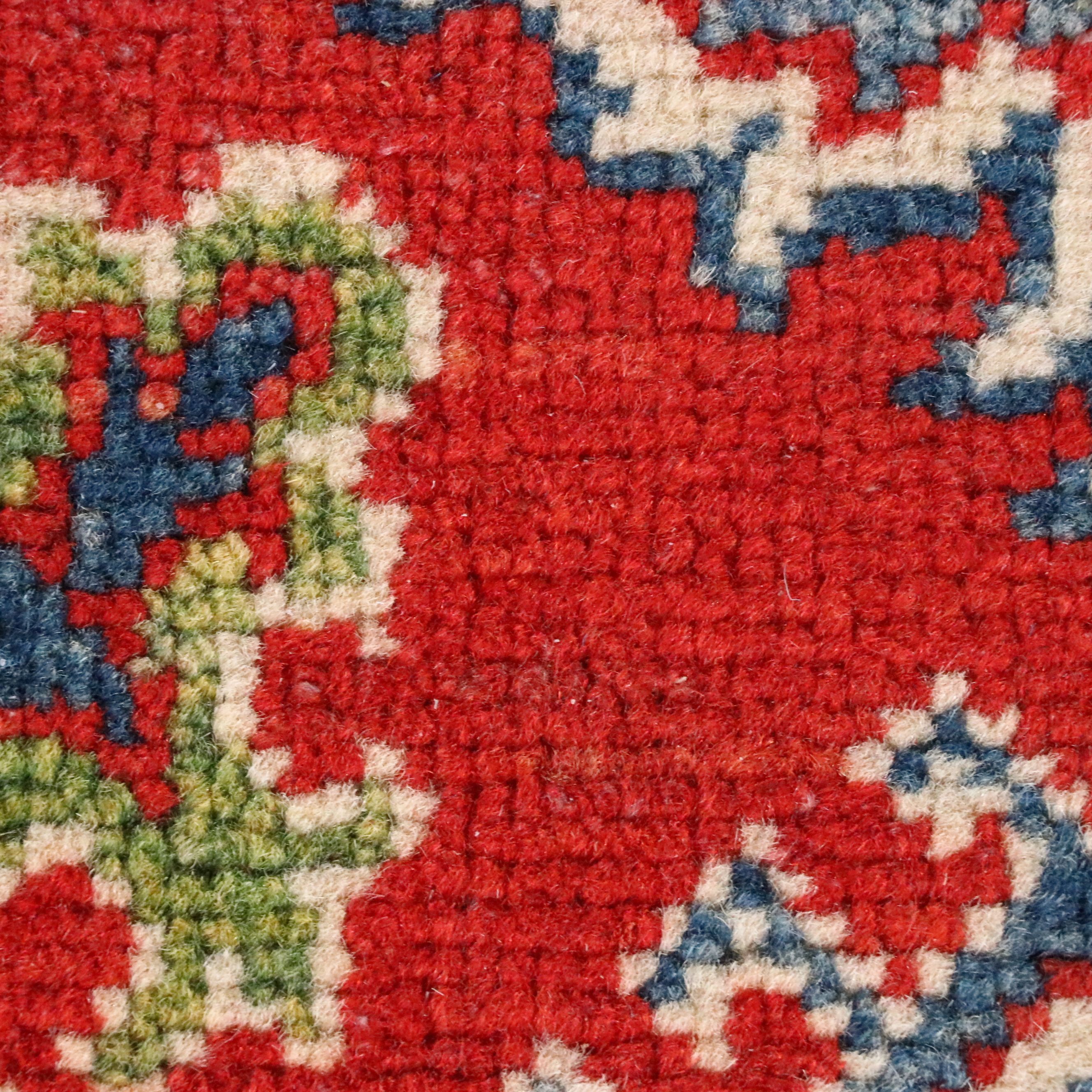 2'1 x 6'6 Hand-Knotted Afghan Kazak Carpet Runner