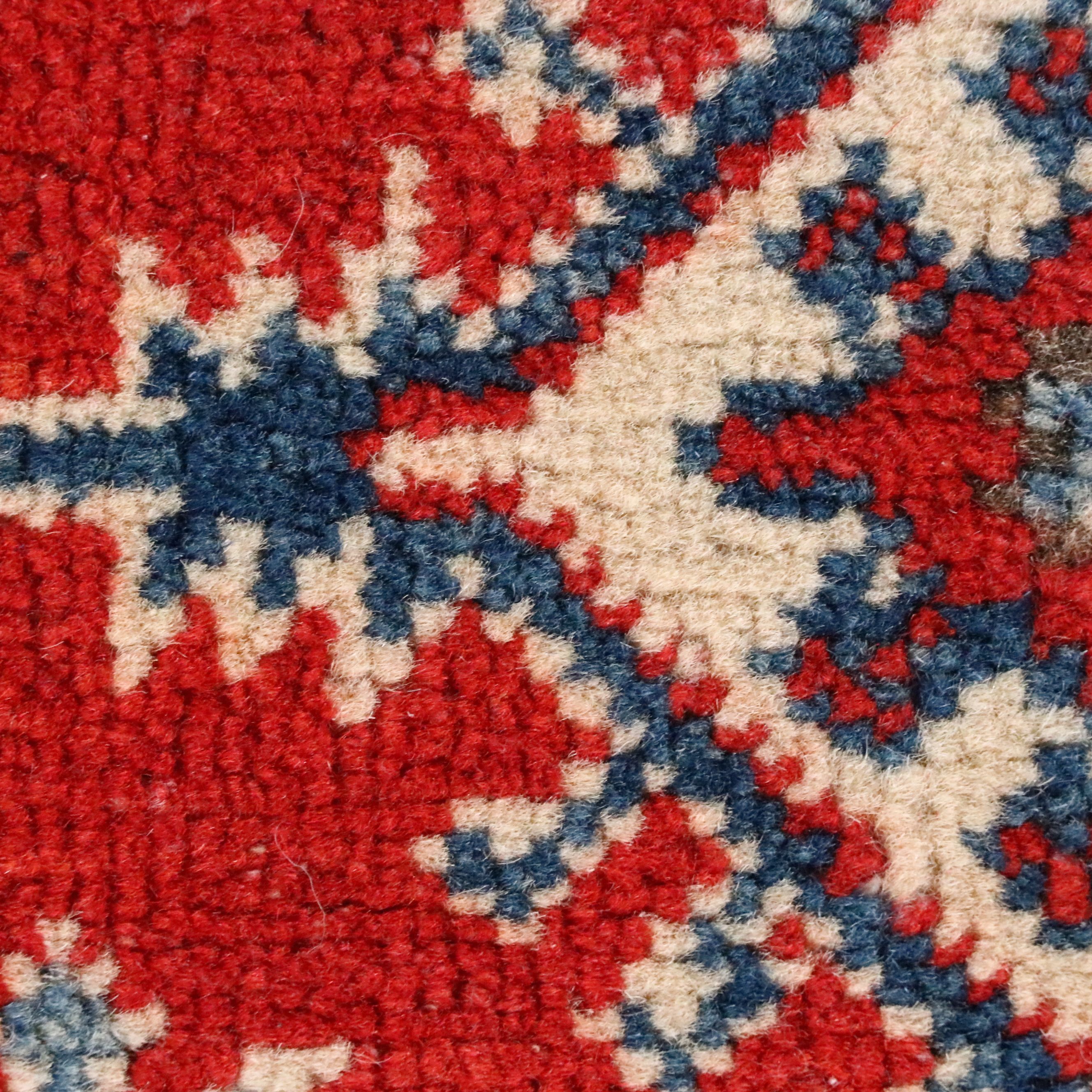 2'1 x 6'6 Hand-Knotted Afghan Kazak Carpet Runner