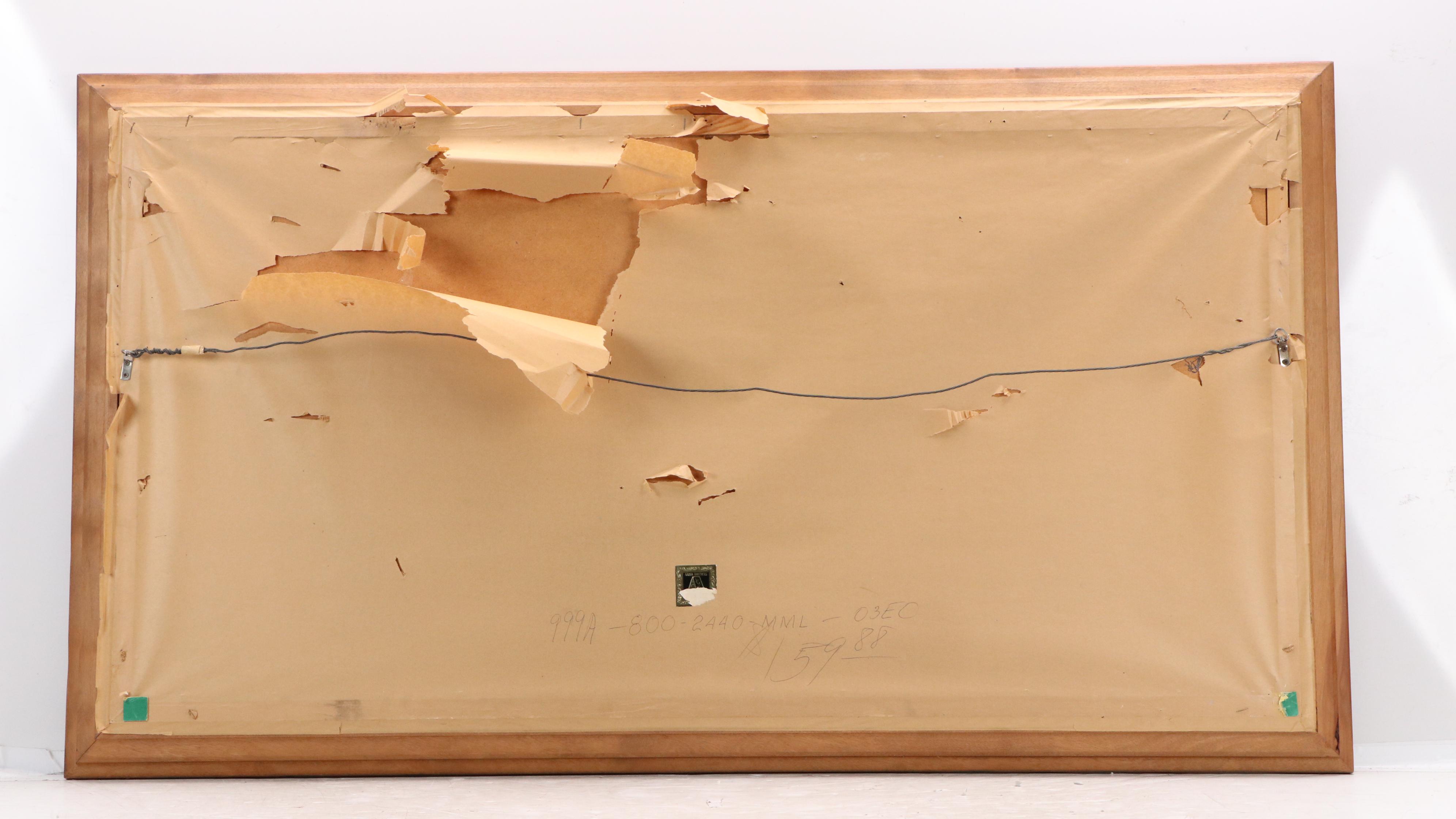 M. Marquez Landscape Oil Painting of Autumn River Scene