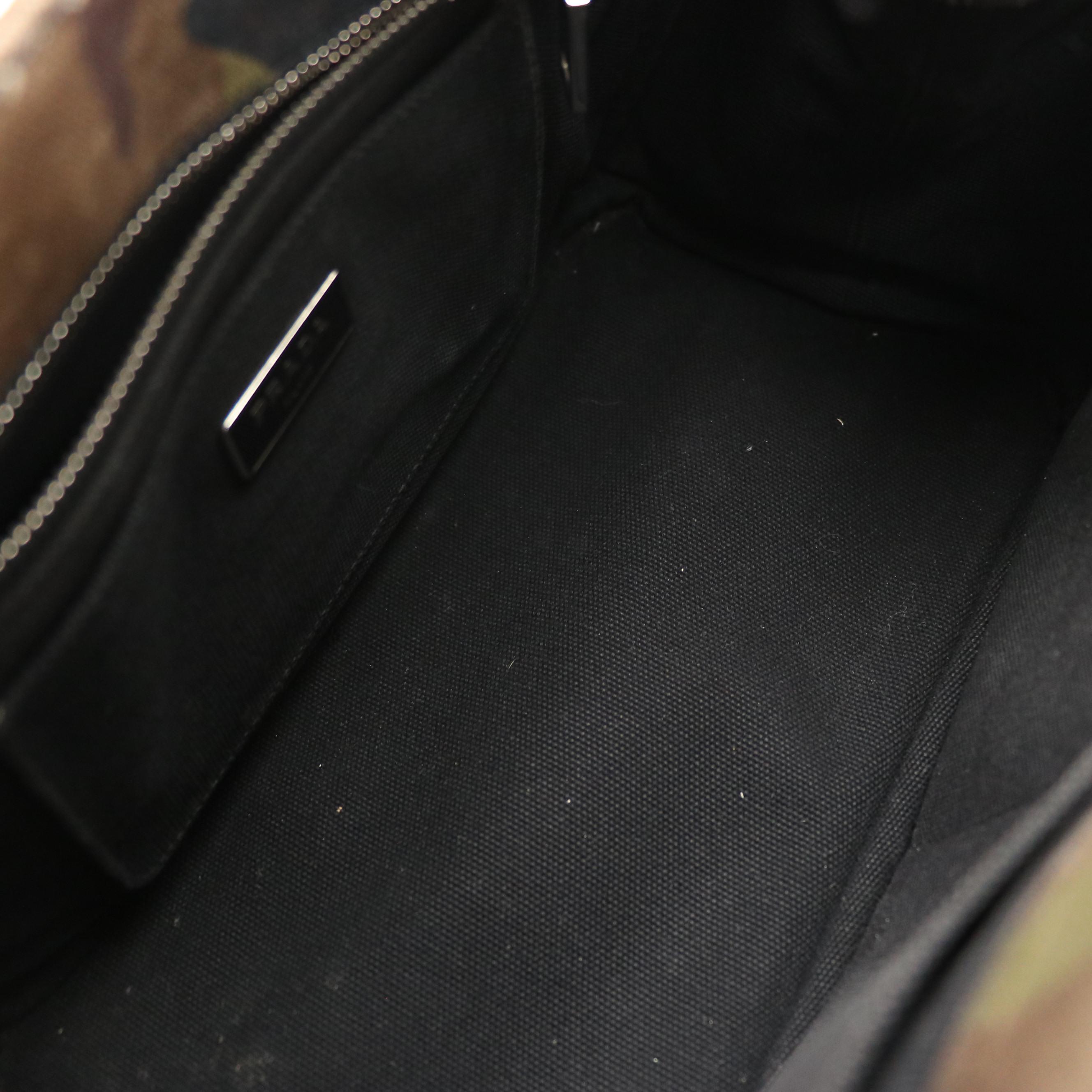 Prada Camouflage Printed Canapa Logo Small Two-Way Tote