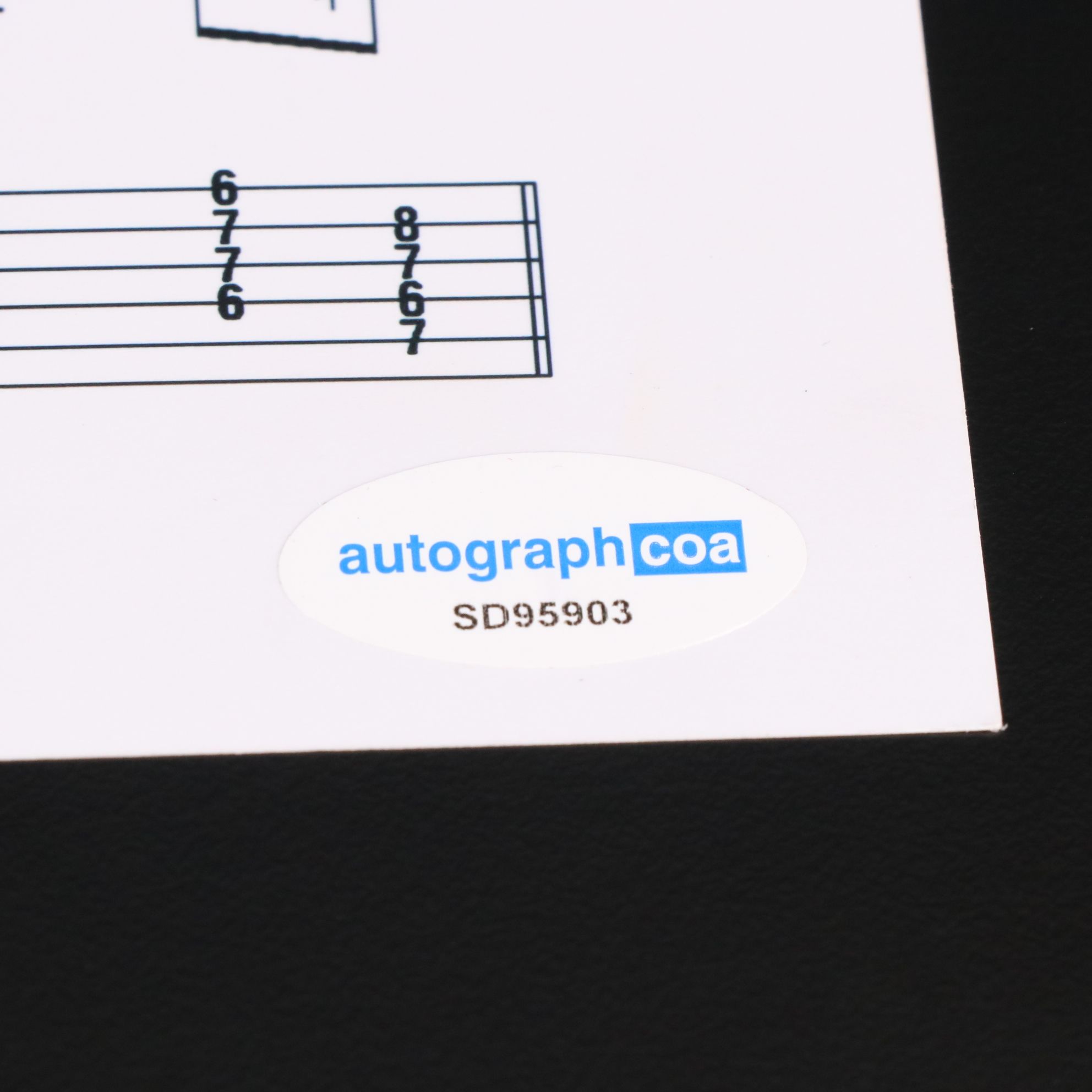 Johnny Mathis Signed "Misty" Sheet Music Print