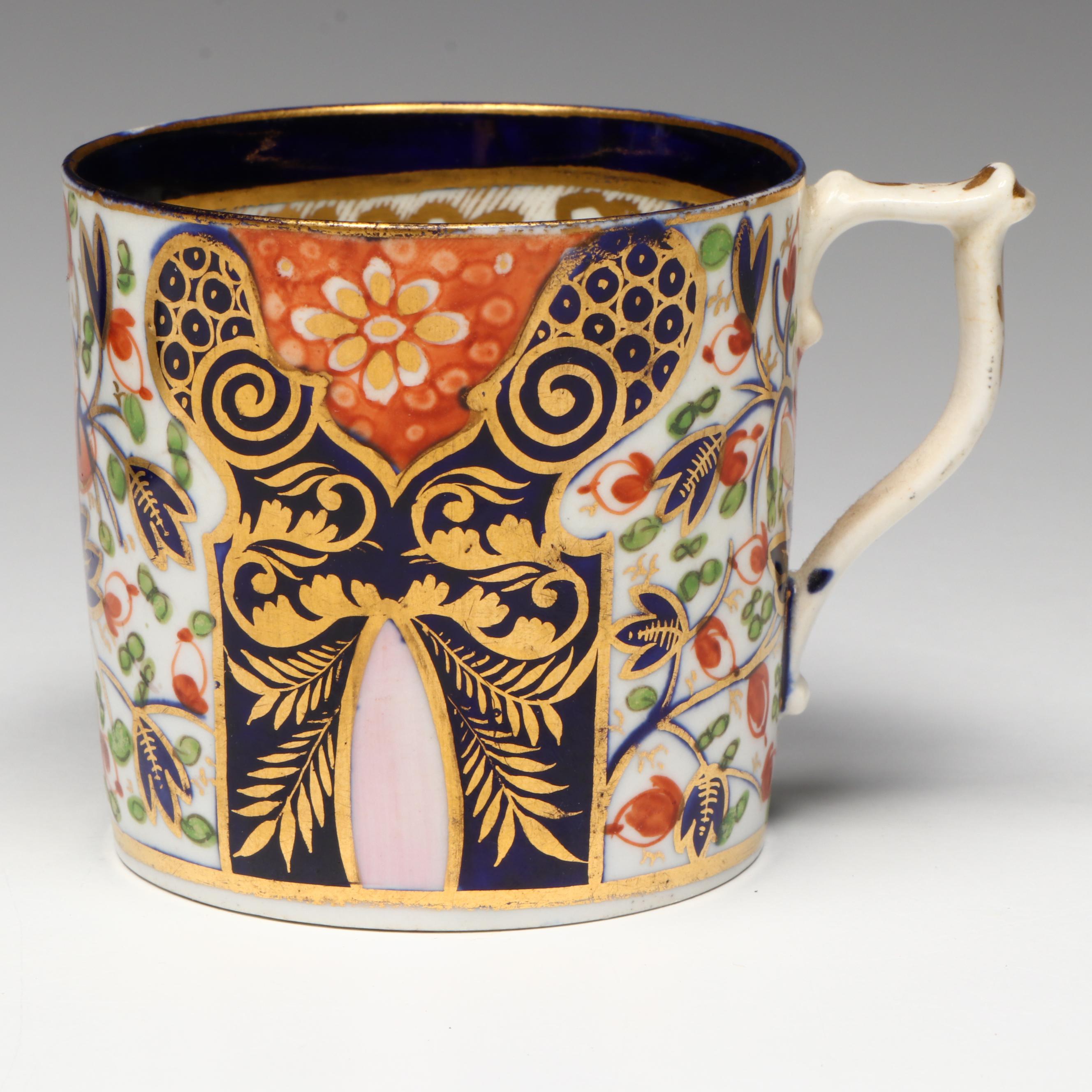 Duesbury Derby Porcelain Imari Cup and Saucer, Early 19th Century