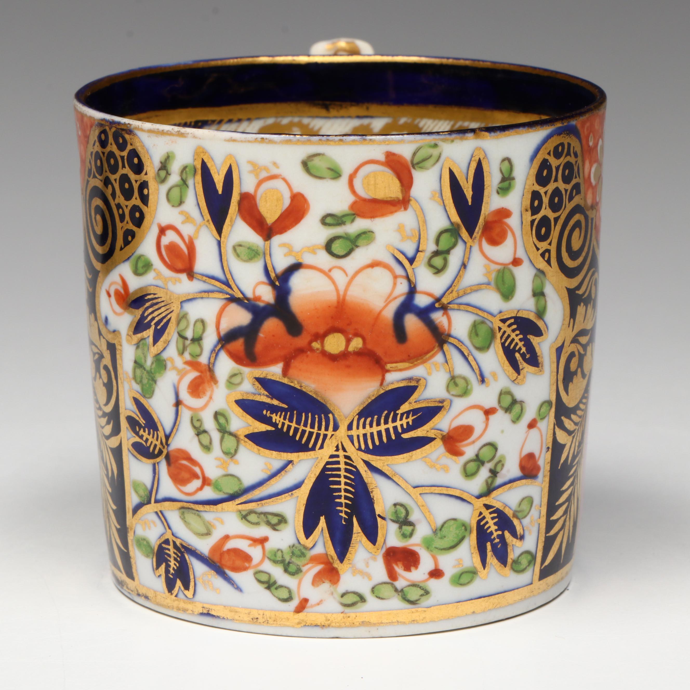 Duesbury Derby Porcelain Imari Cup and Saucer, Early 19th Century