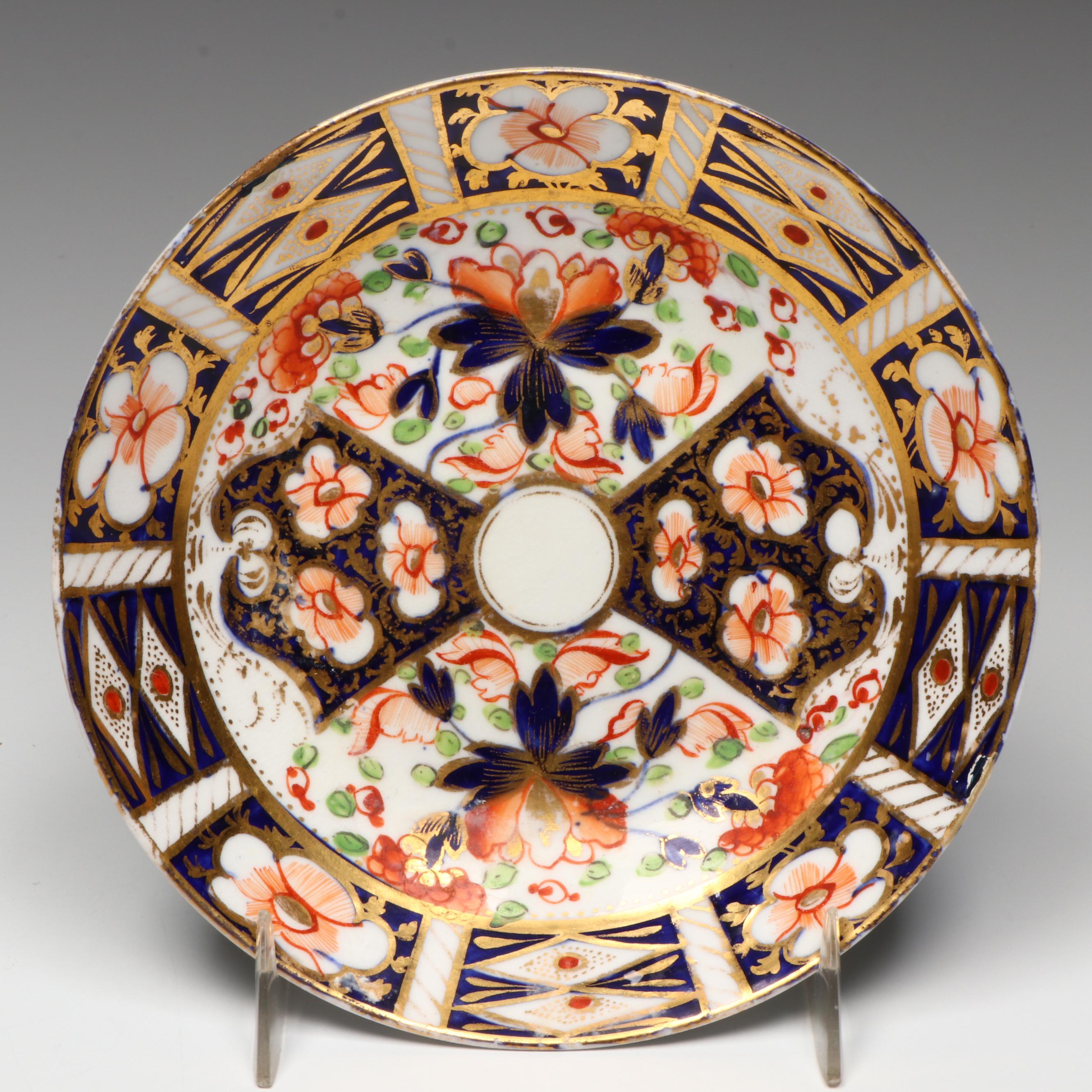 Duesbury Derby Porcelain Imari Cup and Saucer, Early 19th Century