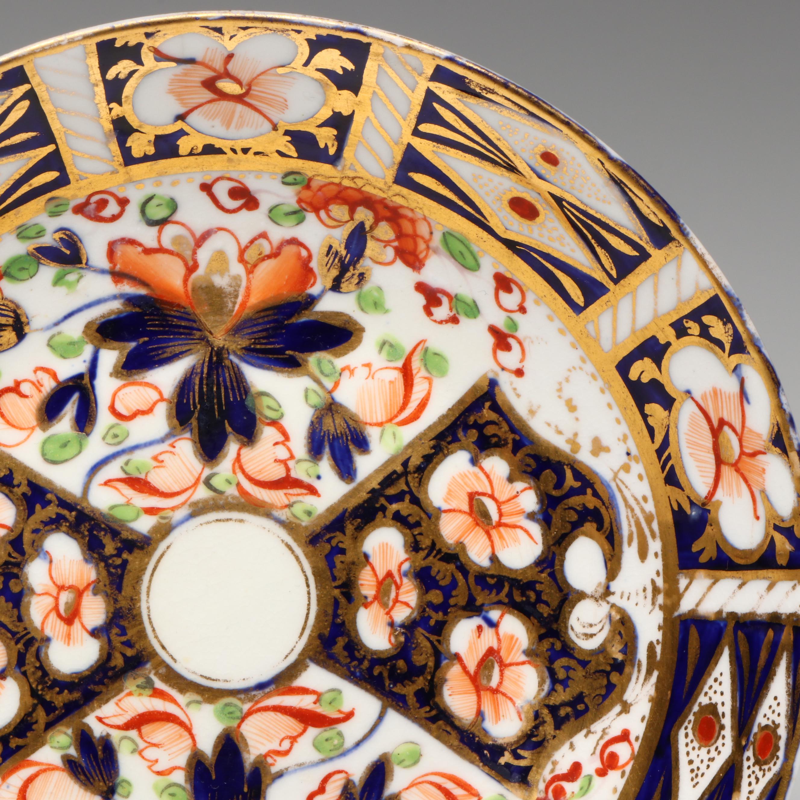 Duesbury Derby Porcelain Imari Cup and Saucer, Early 19th Century