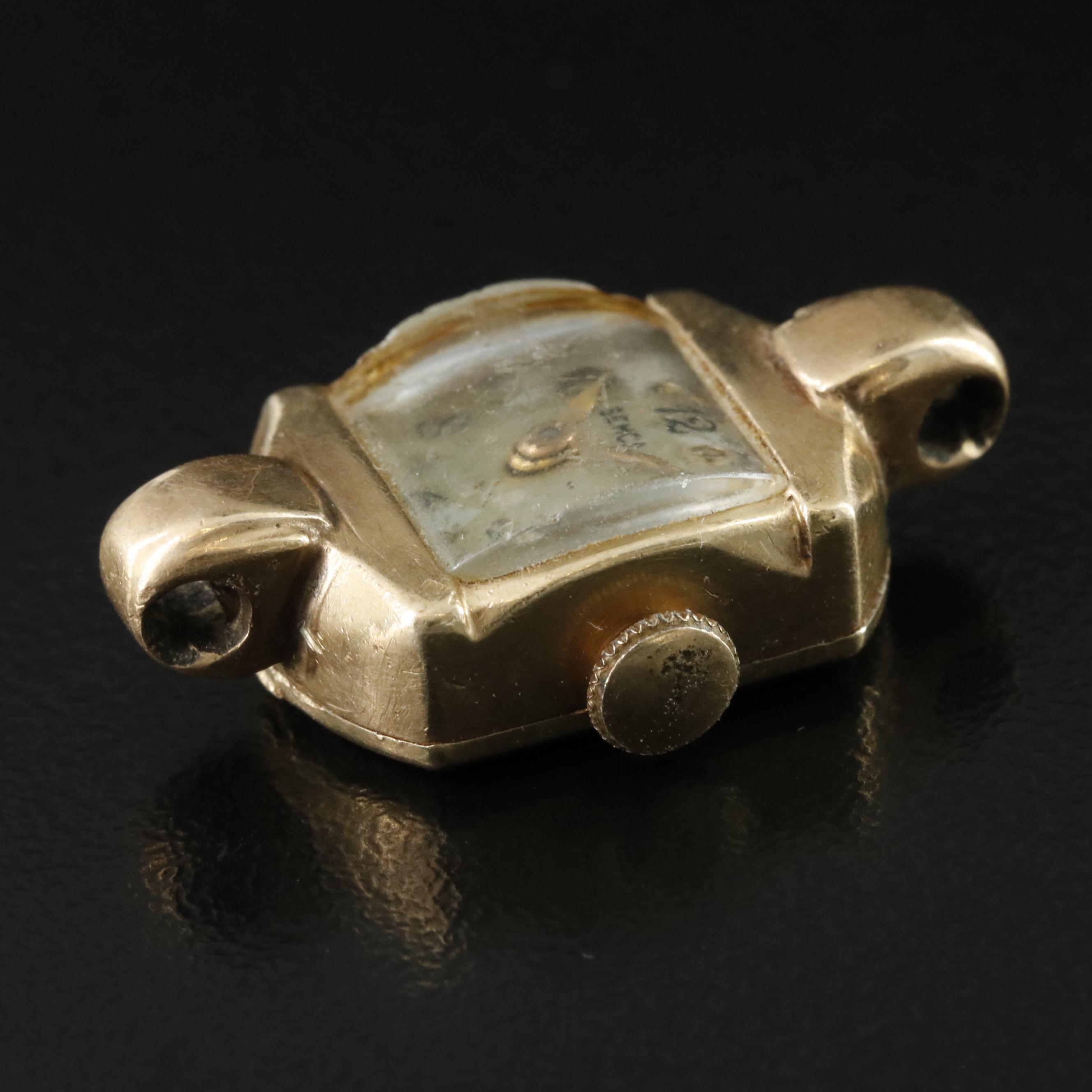 14K SEMCA Swiss Stem Wind Watch