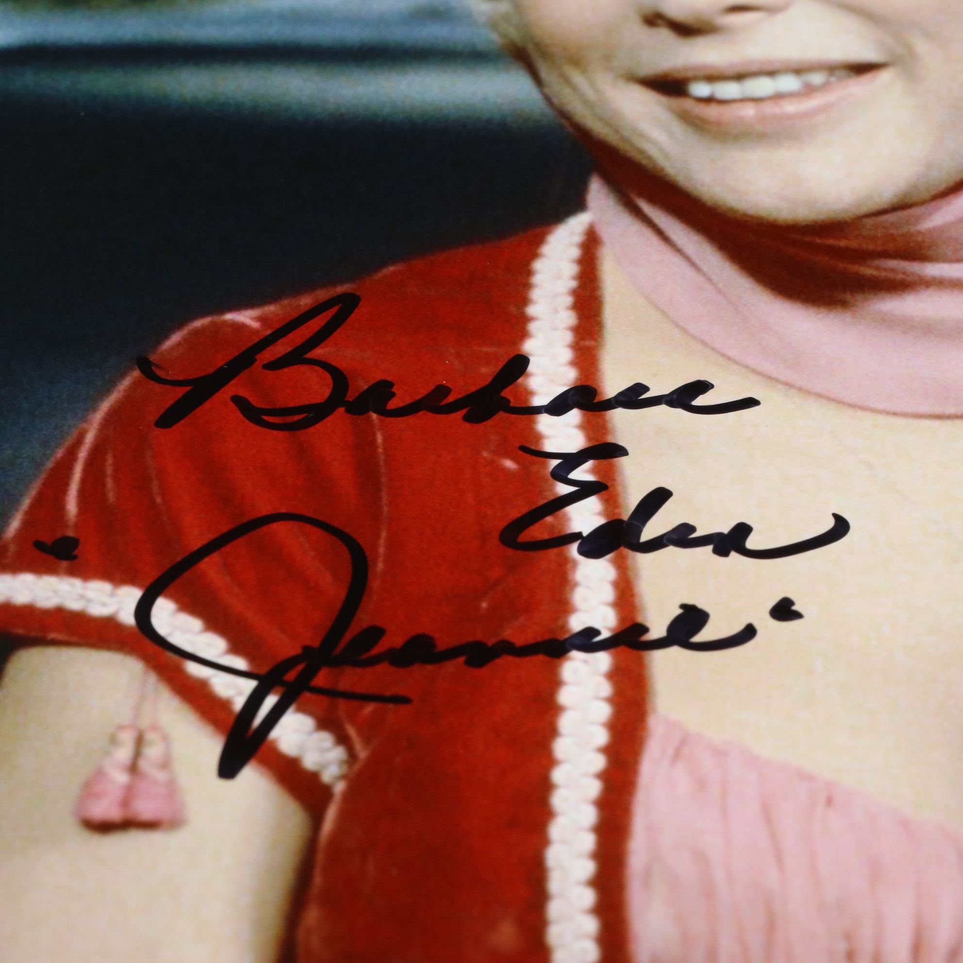 Barbara Eden Signed "I Dream of Jeannie" TV Print