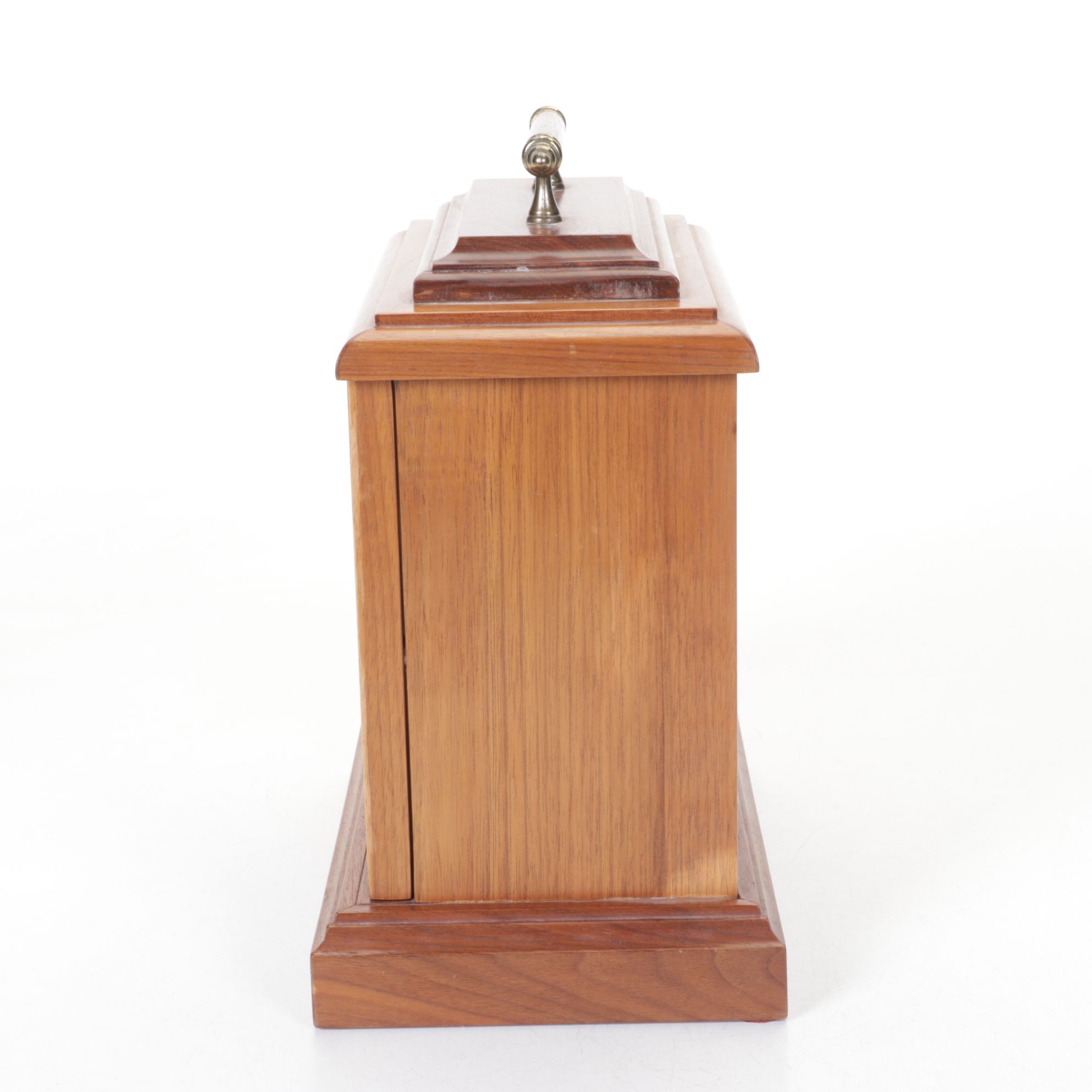 Polished Brass Dial Mantel Clock