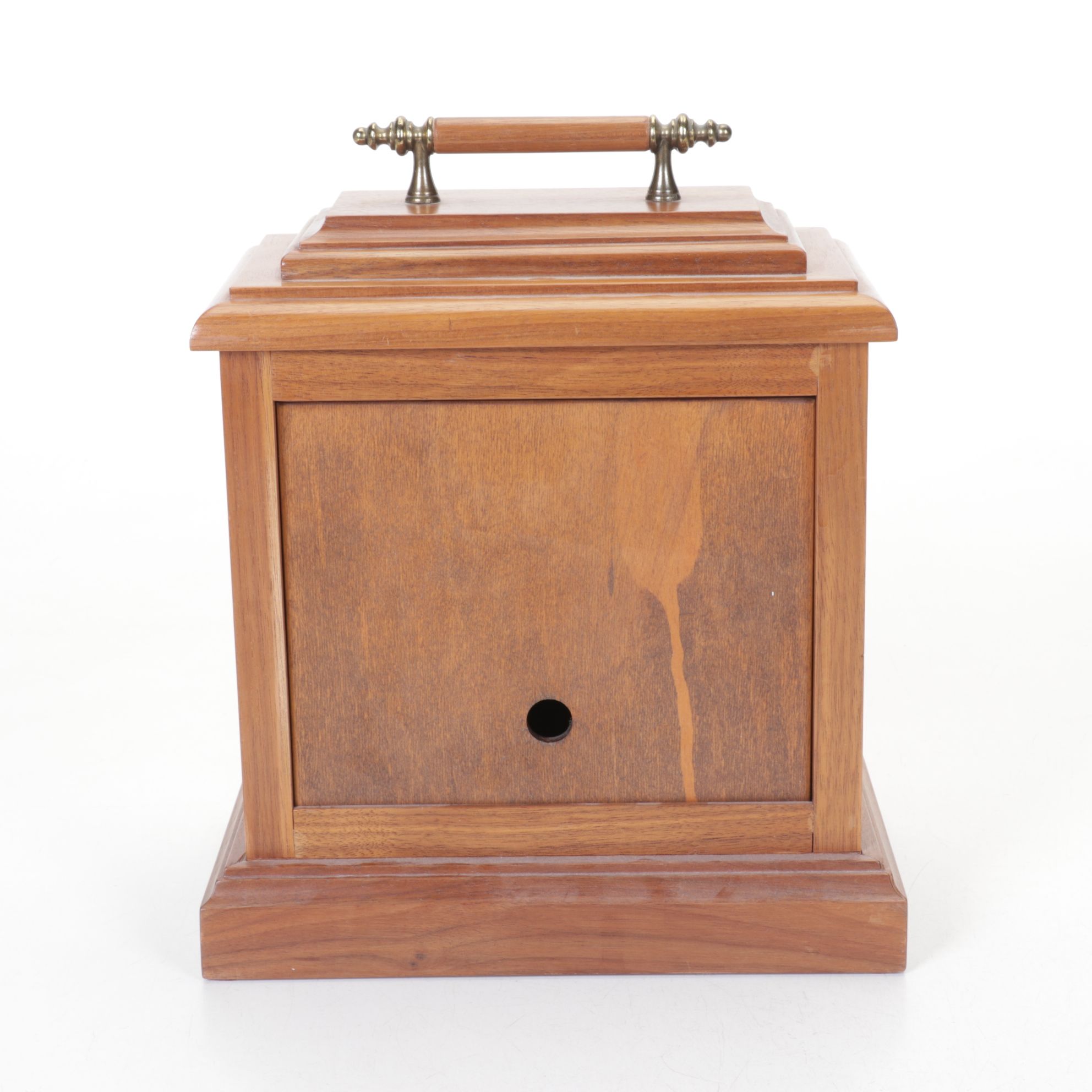 Polished Brass Dial Mantel Clock