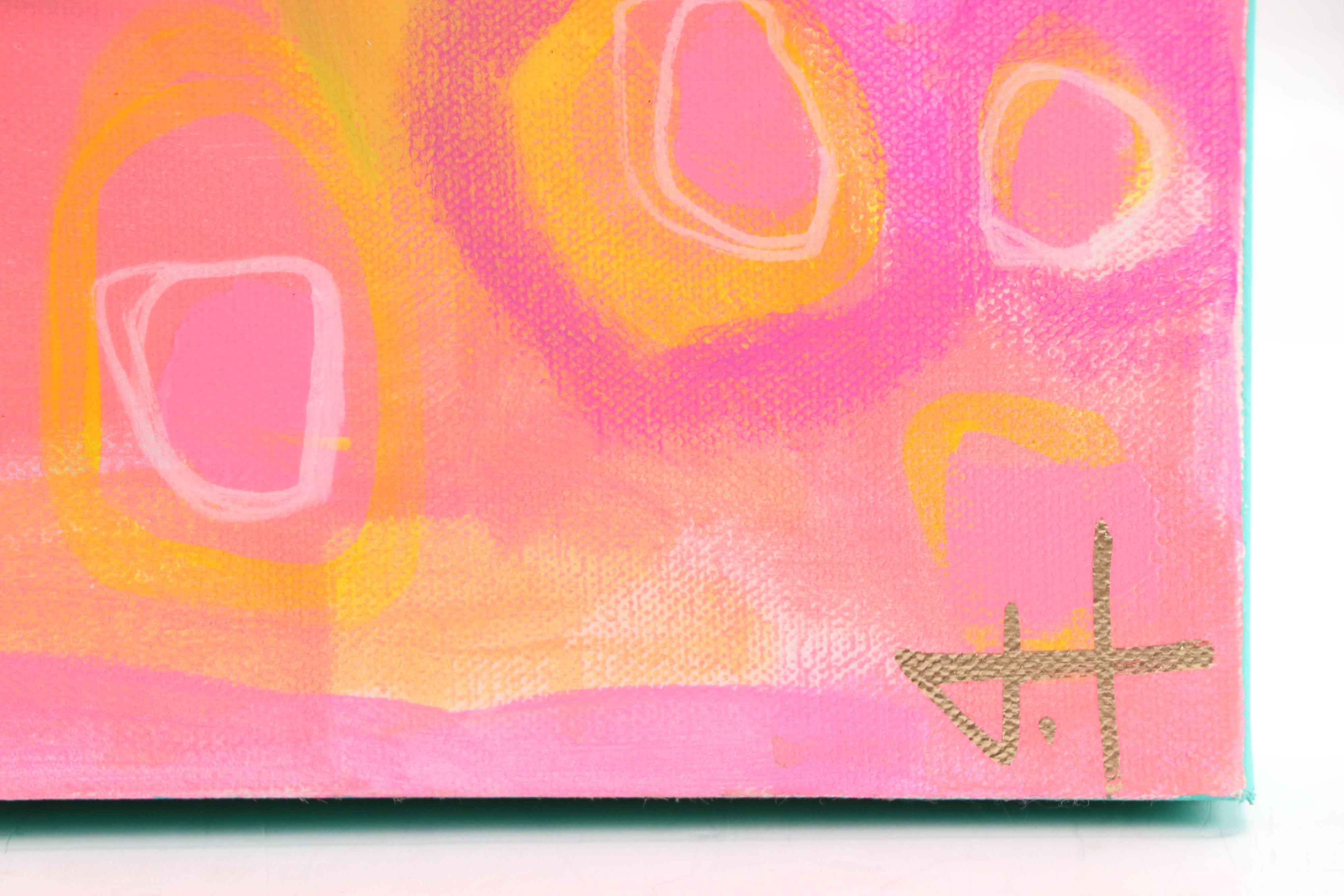 Jordan Howell Abstract Acrylic Painting "Cosmic Fruit," 2024