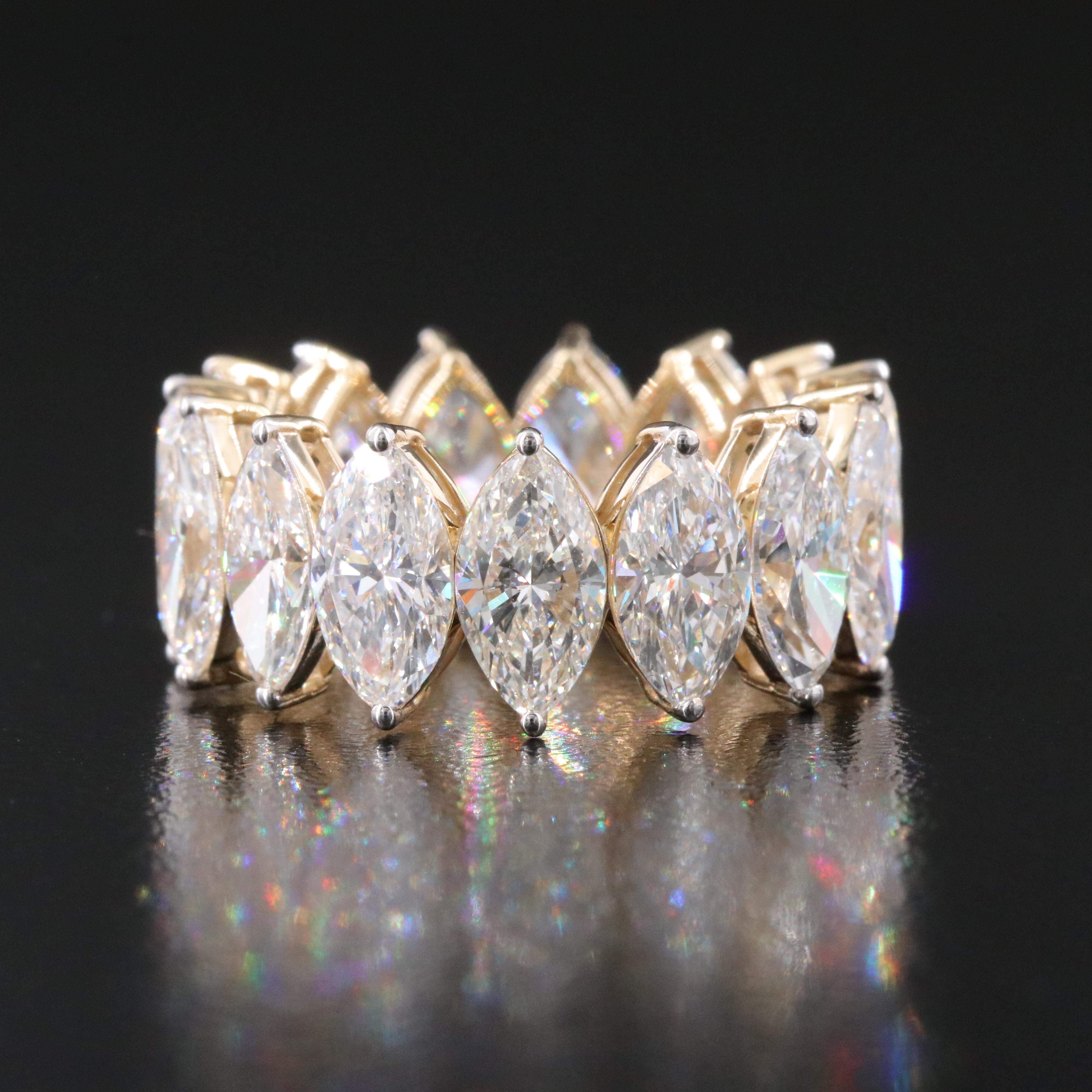 14K 9.51 CTW Lab Grown Diamond Eternity Band