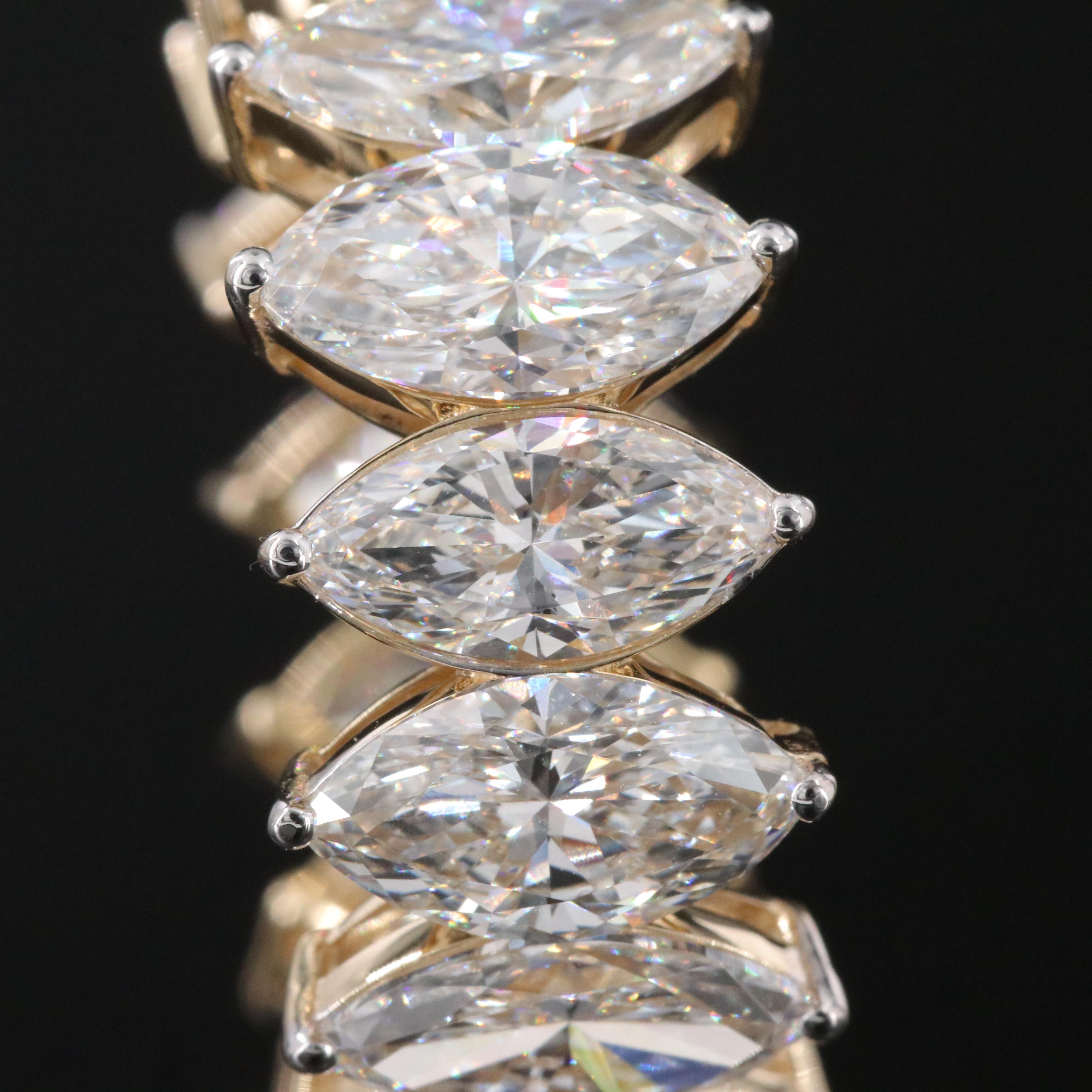 14K 9.51 CTW Lab Grown Diamond Eternity Band