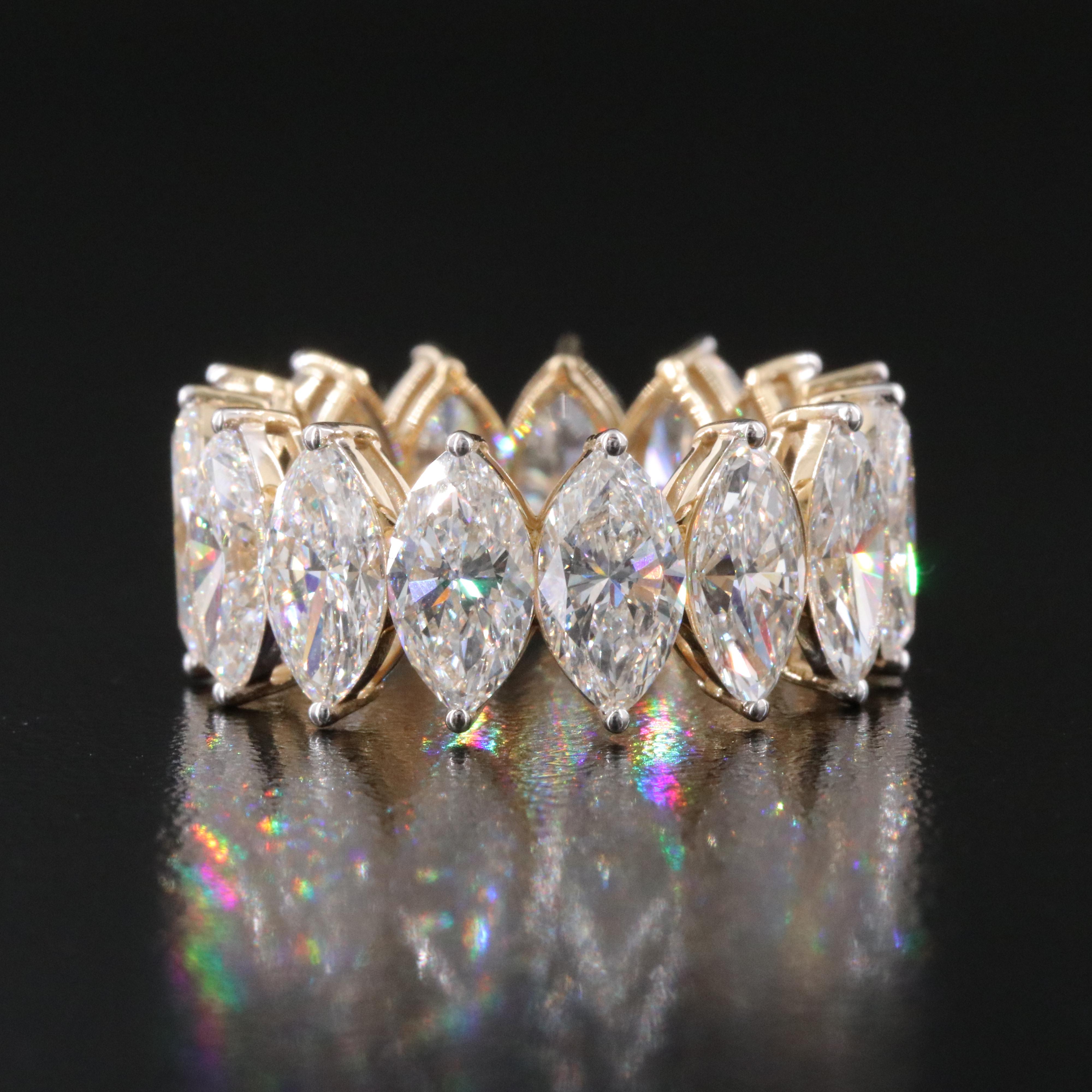 14K 9.51 CTW Lab Grown Diamond Eternity Band