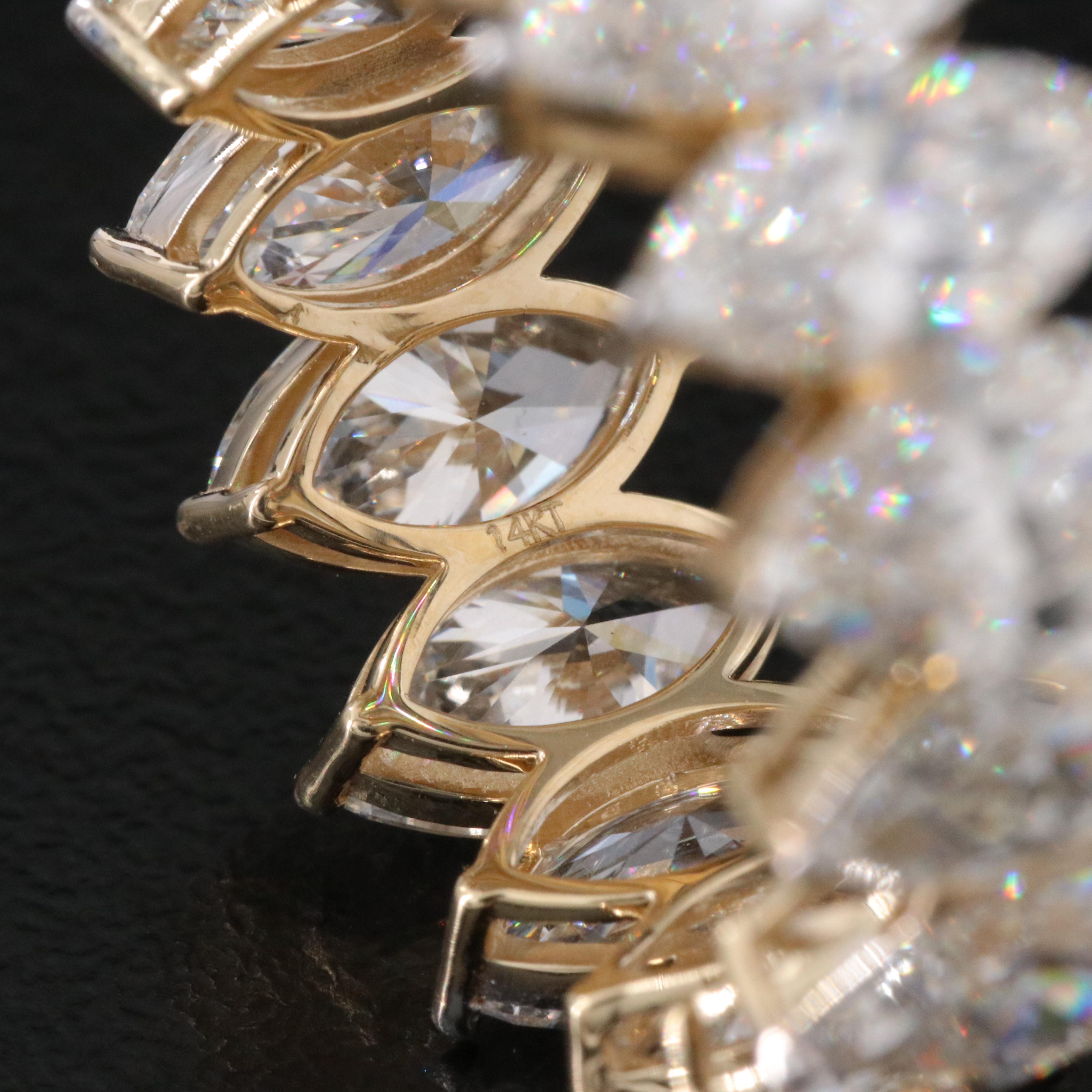 14K 9.51 CTW Lab Grown Diamond Eternity Band