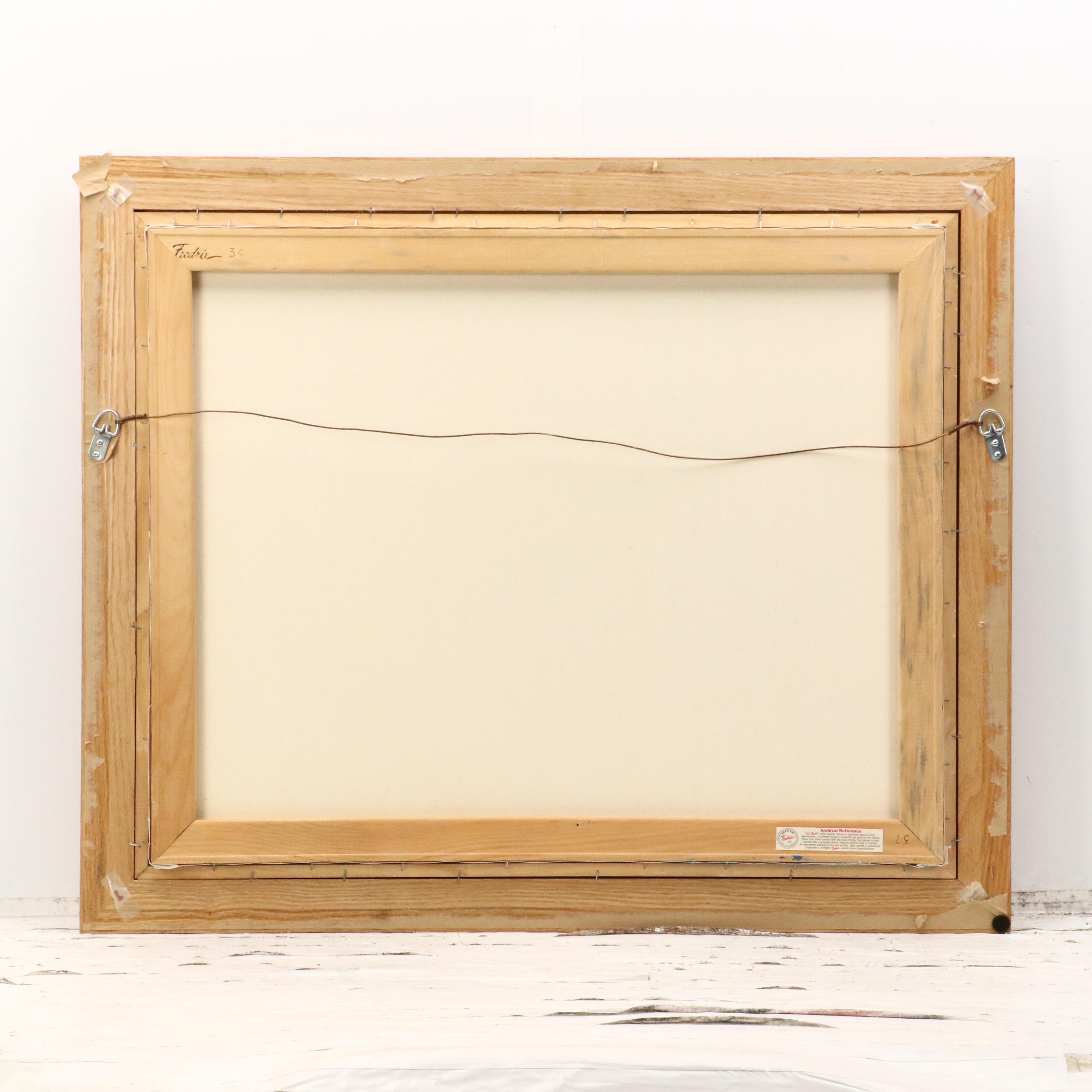 Venetian Canal Oil Painting, Late 20th Century