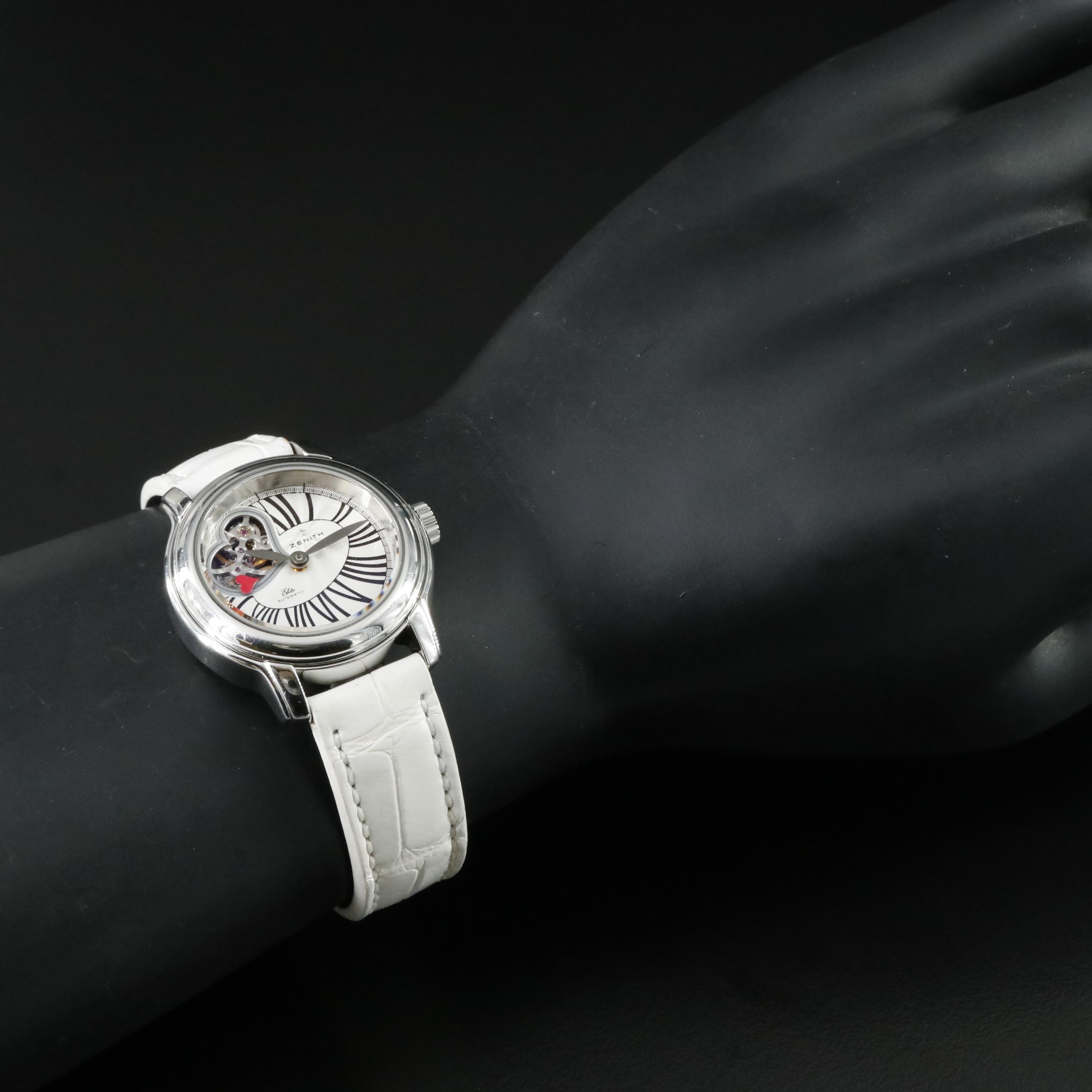 Zenith Elite Baby Star Open Heart Watch