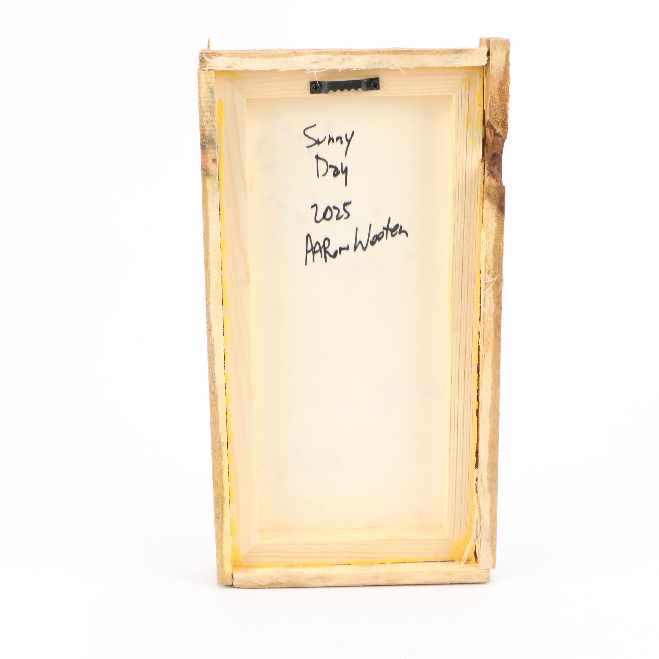 Aaron Wooten Dimensional Cityscape Mixed Media Painting "Sunny Day," 2025