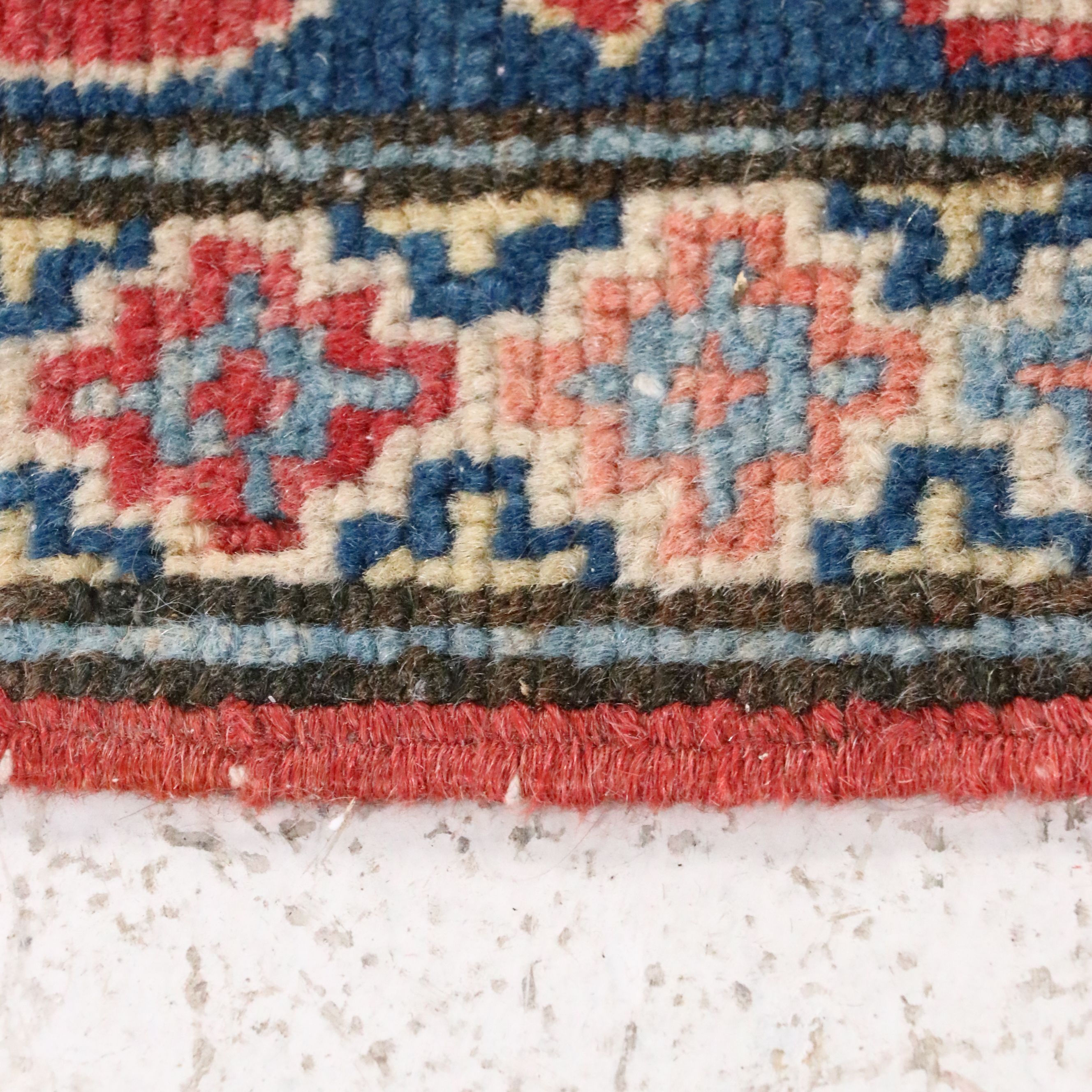 2'9 x 12'7 Hand-Knotted Caucasian Kazak Carpet Runner