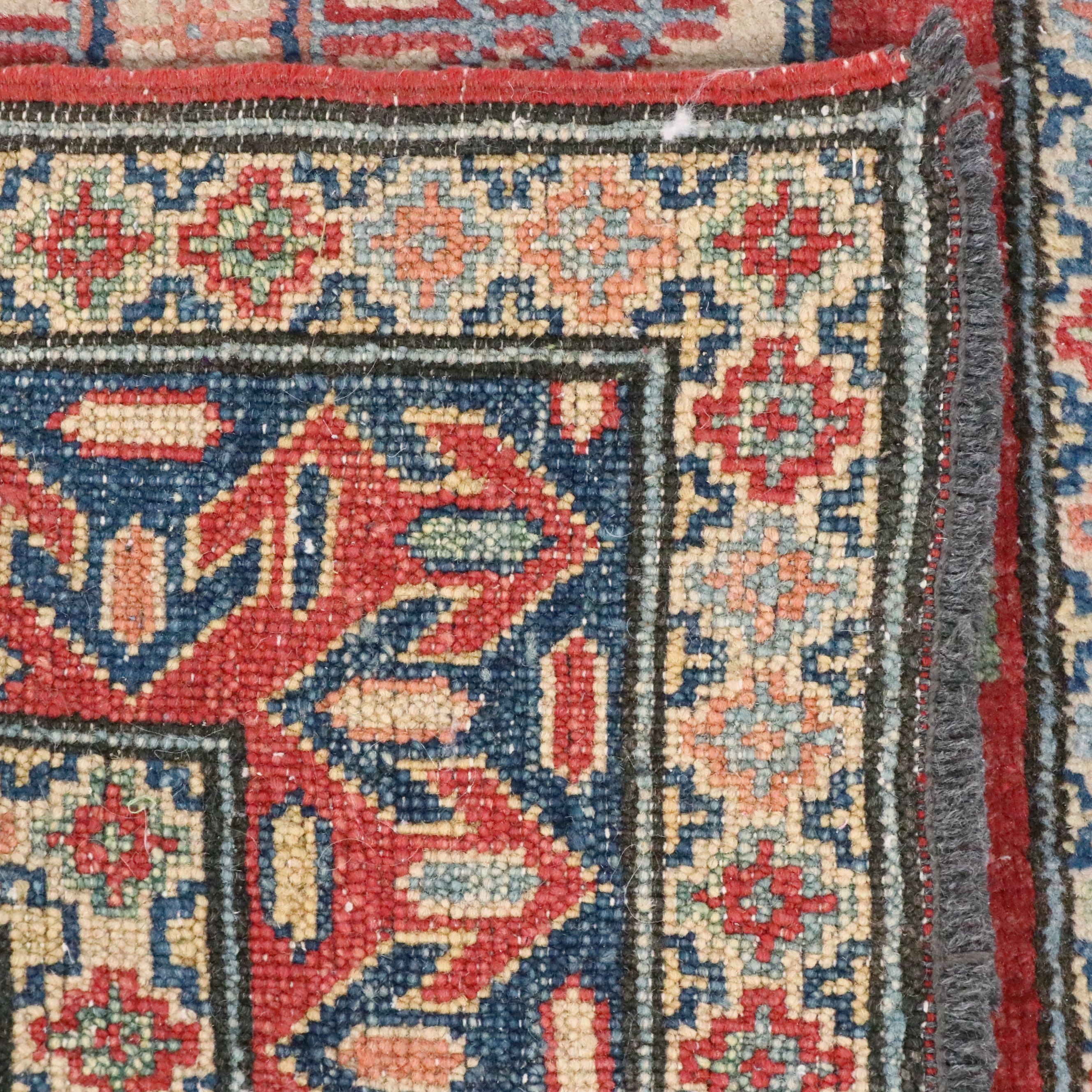 2'9 x 12'7 Hand-Knotted Caucasian Kazak Carpet Runner