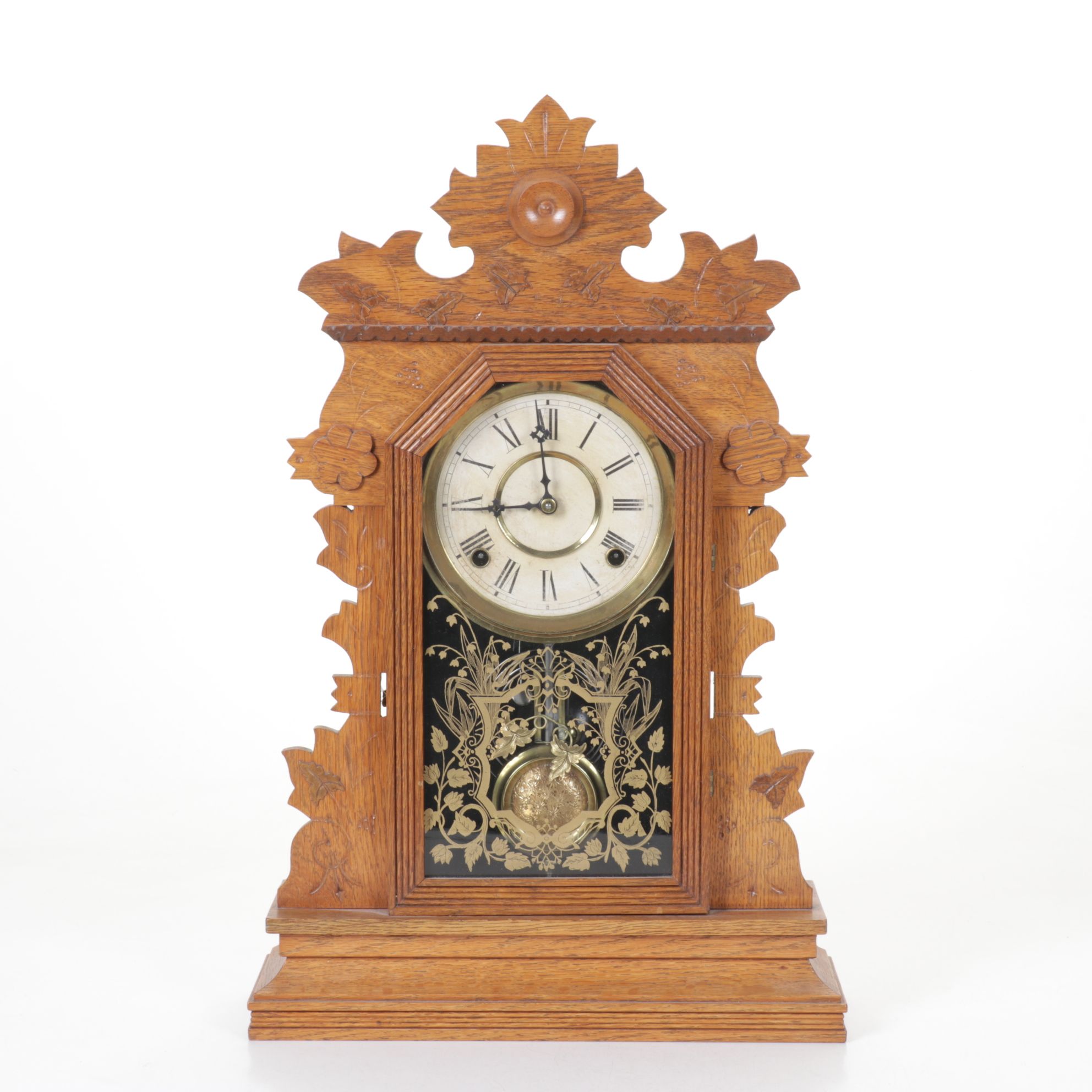 W. L. Gilbert Clock Co. "Altai" Gingerbread Shelf Clock