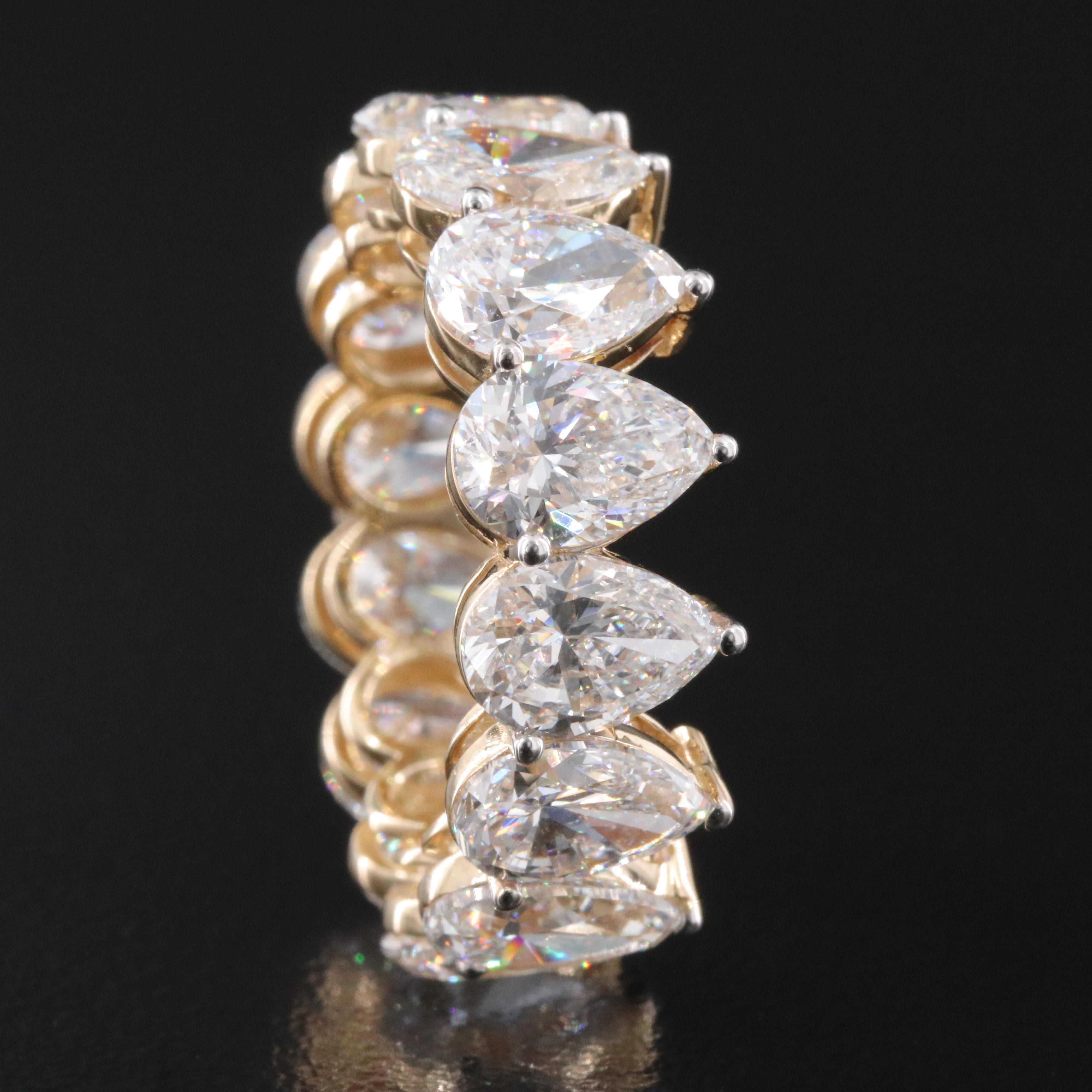 14K 10.70 CTW Lab Grown Diamond Eternity Band