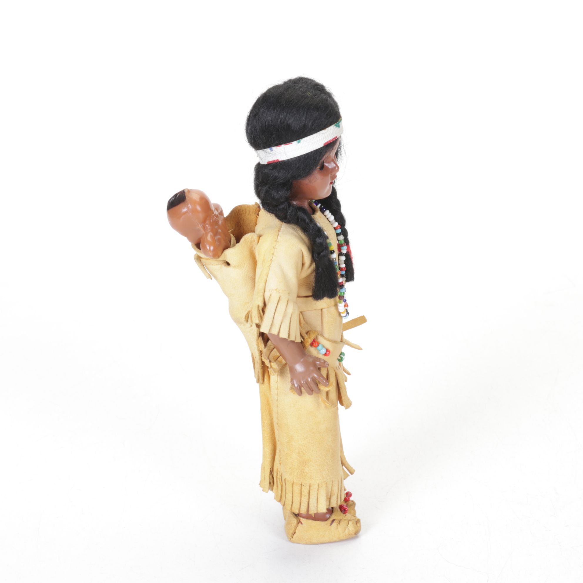 Hand-Crafted Leather Native American Doll Collection