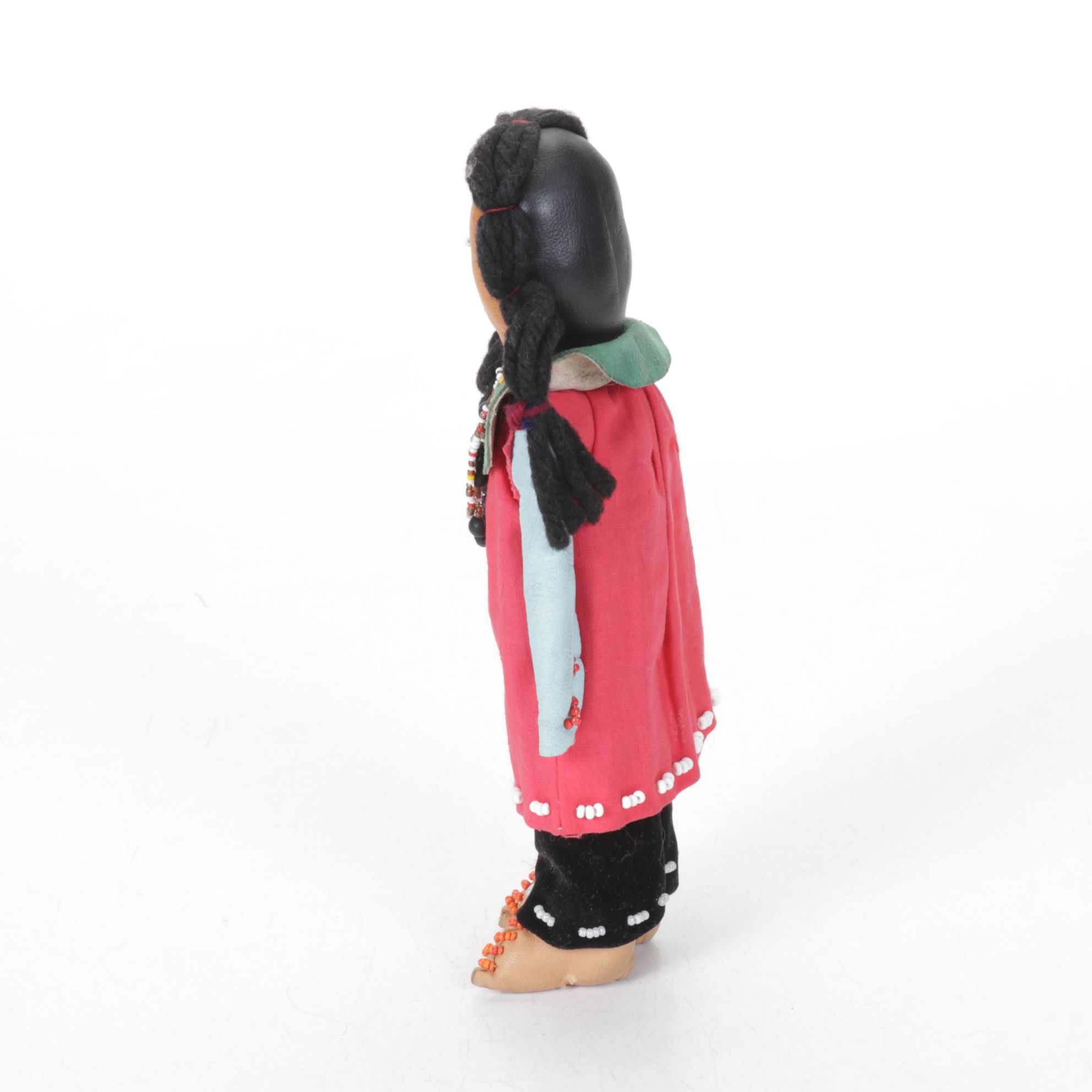 Hand-Crafted Leather Native American Doll Collection